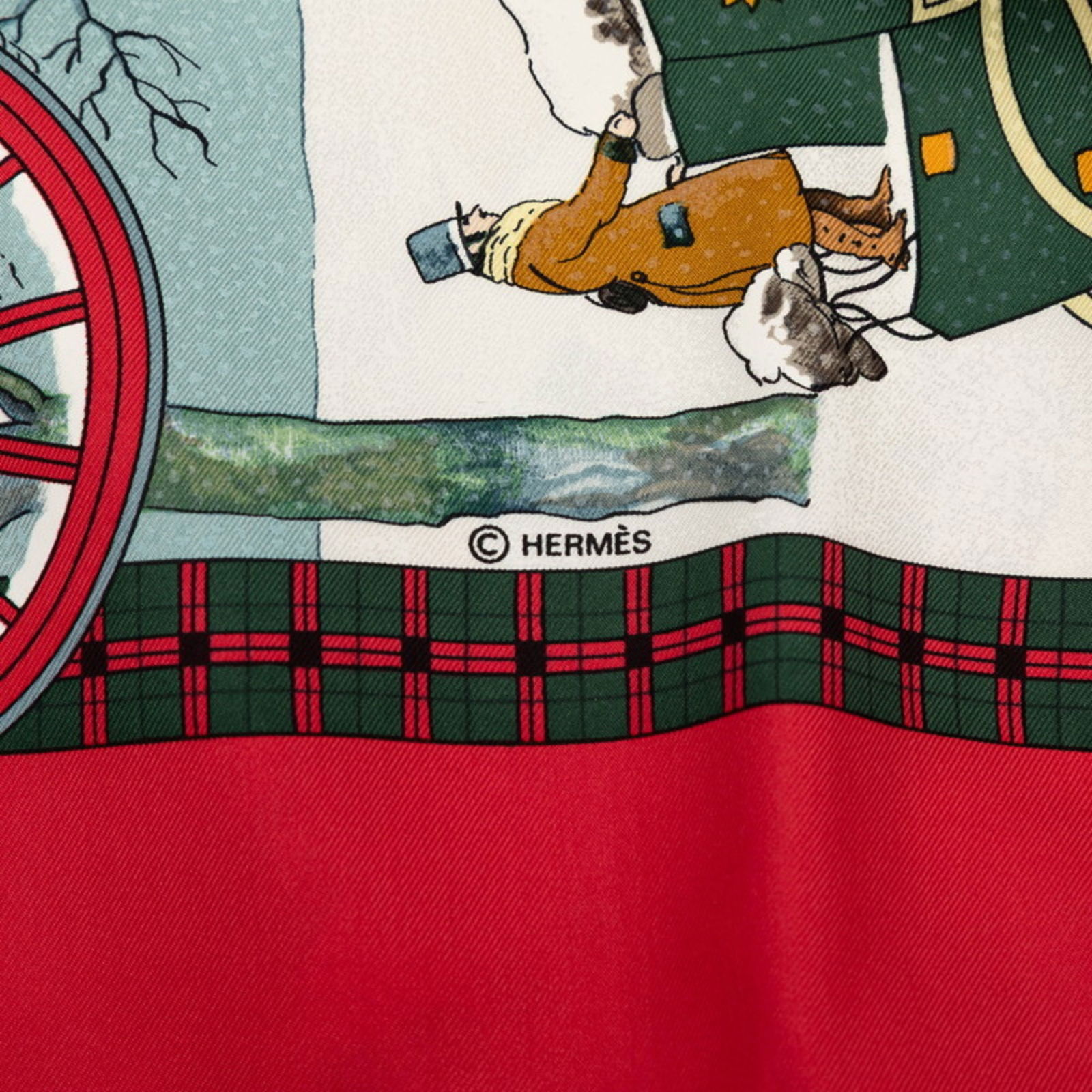 Silk Hermes Scarf - 4