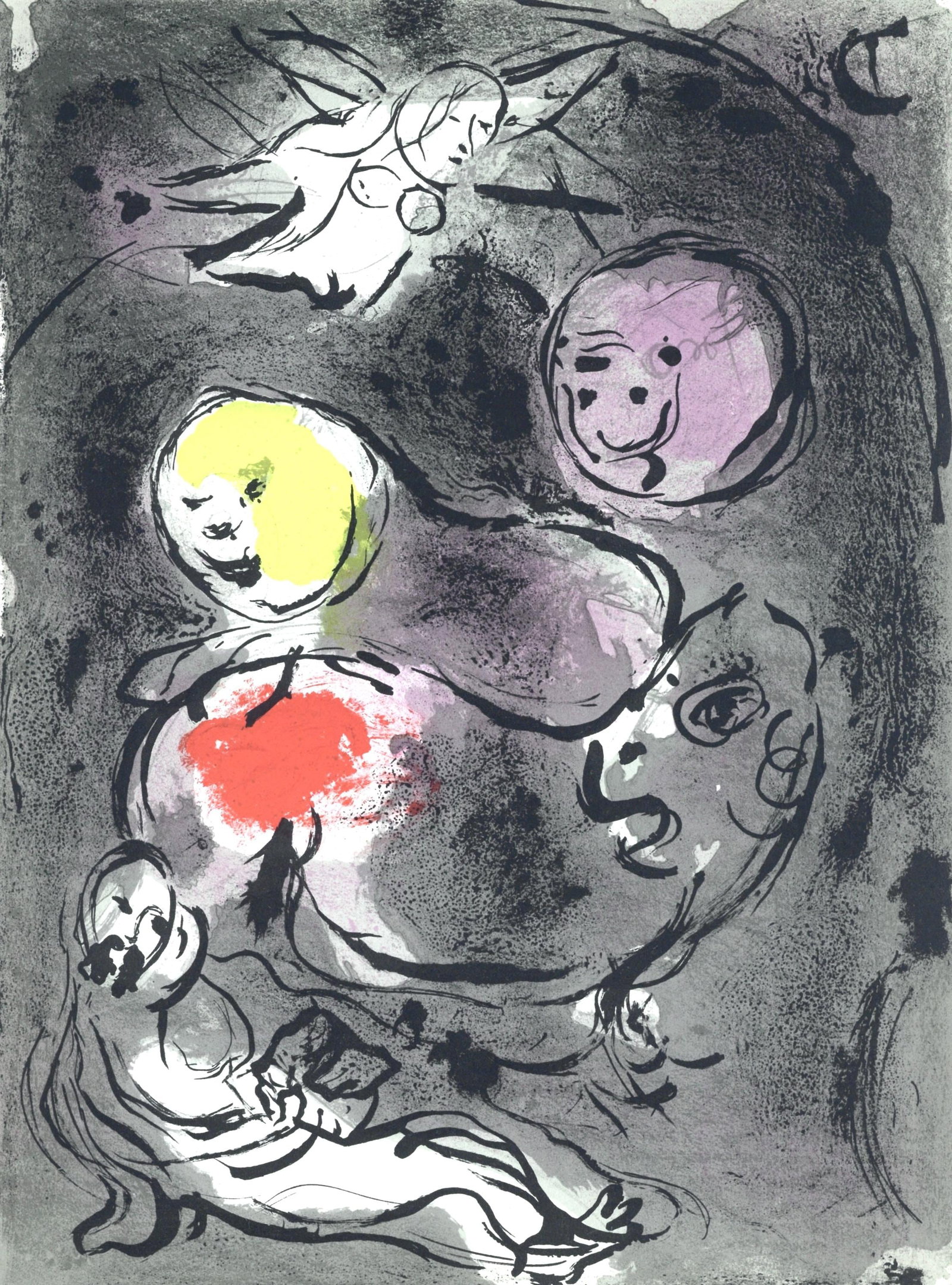 Lithograph - Marc Chagall - Le prophte Daniel avec les Lions (Mourlot 117-46; Cramer 25) - Dessins: Lithograph - Marc Chagall - Le prophte Daniel avec les Lions (Mourlot 117-46; Cramer 25) - Dessins Pour La Bible - Verve - Revue This listing features Lithograph - Marc Chagall - Le prophte Daniel