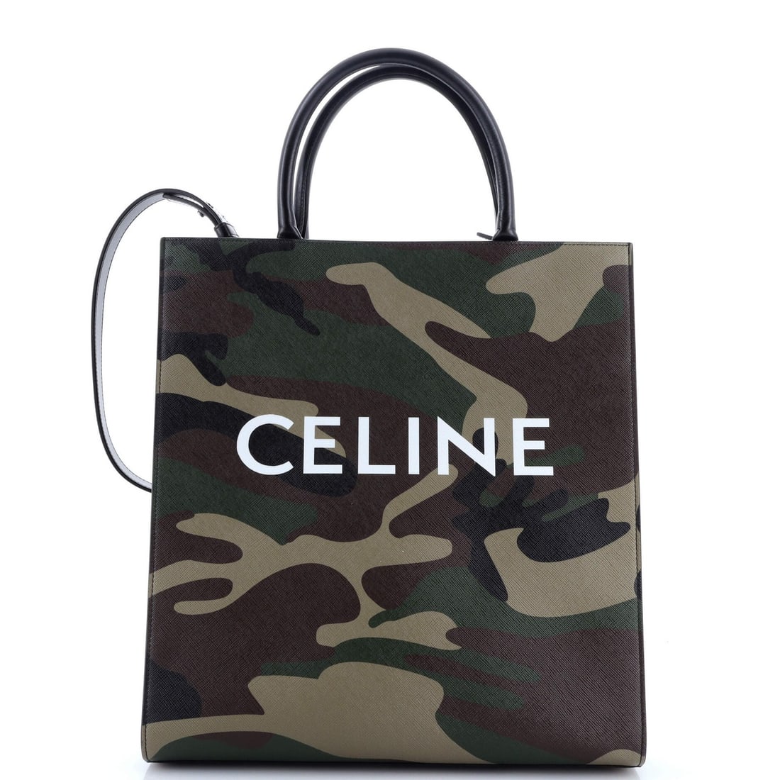Medium Celine Vertical Cabas Tote Camouflage Coated Canvas: Medium Celine Vertical Cabas Tote Camouflage Coated Canvas This listing features Medium Celine Vertical Cabas Tote Camouflage Coated Canvas. Item specifics are provided below. Item Specifics: Brand: