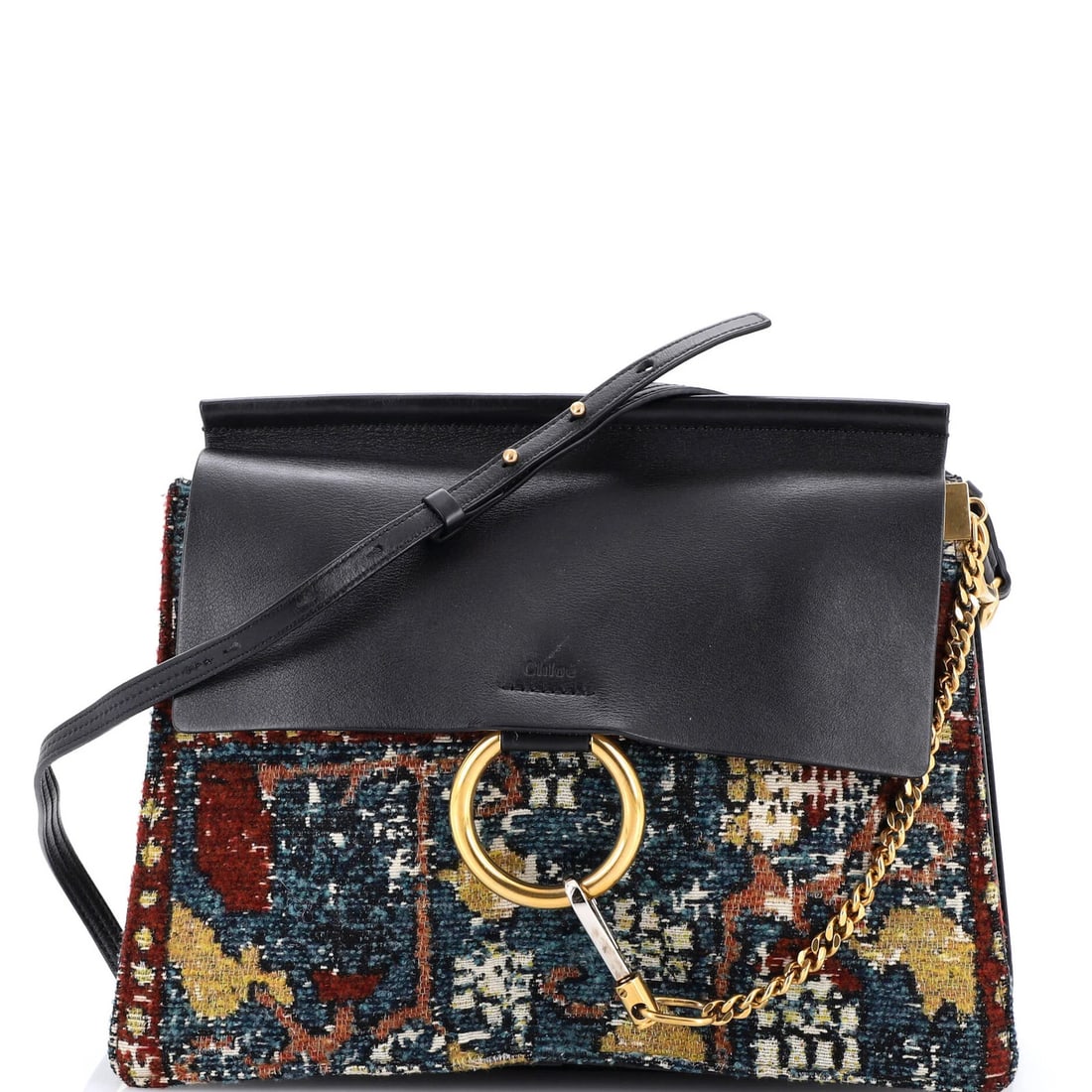 Medium Chloe Faye Shoulder Bag Leather and Tapestry: Medium Chloe Faye Shoulder Bag Leather and Tapestry This listing features Medium Chloe Faye Shoulder Bag Leather and Tapestry. Item specifics are provided below. Item Specifics: Brand: Chloe