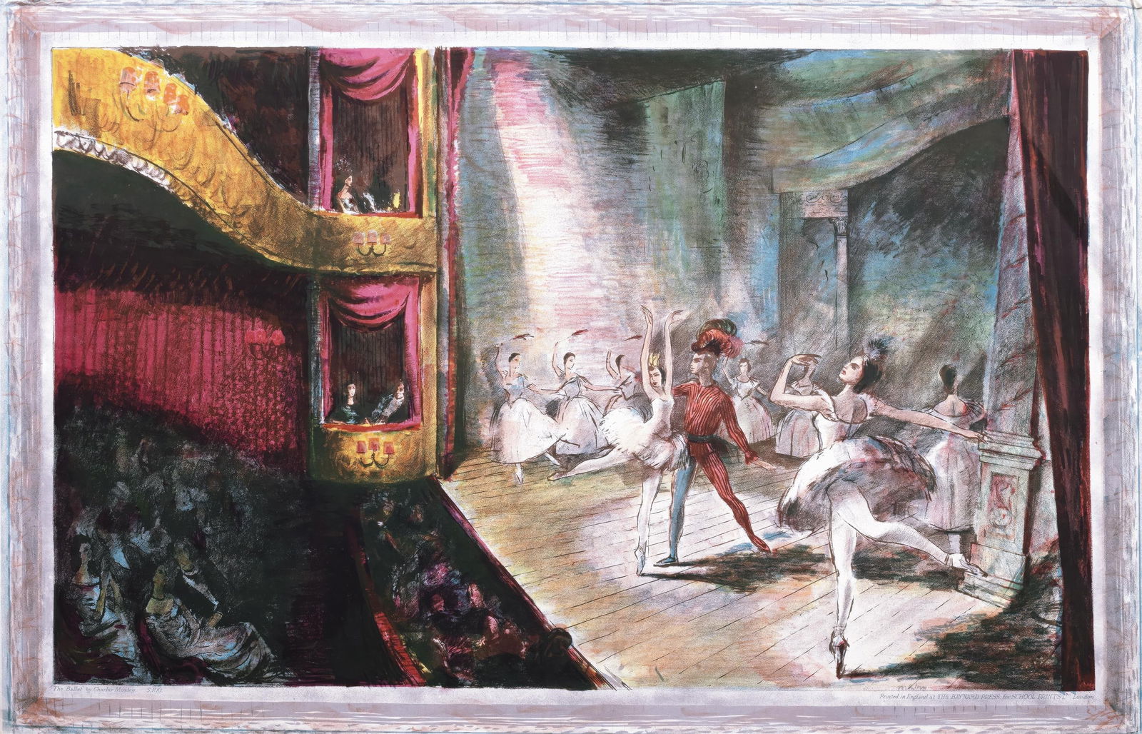 1946 - Charles Mozley - The Ballet - S.P.10. - from School Prints Ltd. - Lithograph (1 of 4)