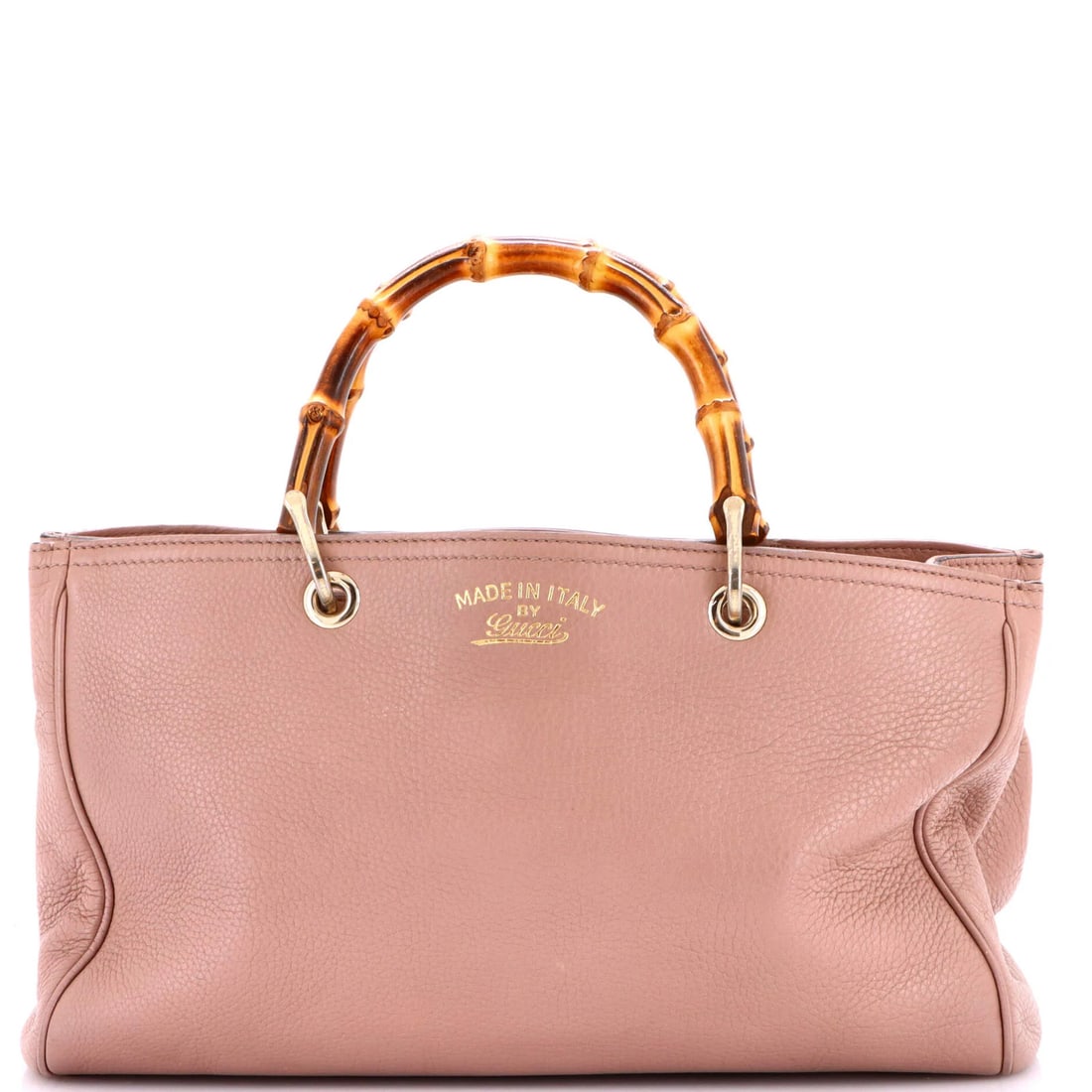 Medium Gucci Bamboo Shopper Tote Leather: Medium Gucci Bamboo Shopper Tote Leather This listing features Medium Gucci Bamboo Shopper Tote Leather. Item specifics are provided below. Item Specifics: Brand: Gucci Exterior Material: Leather