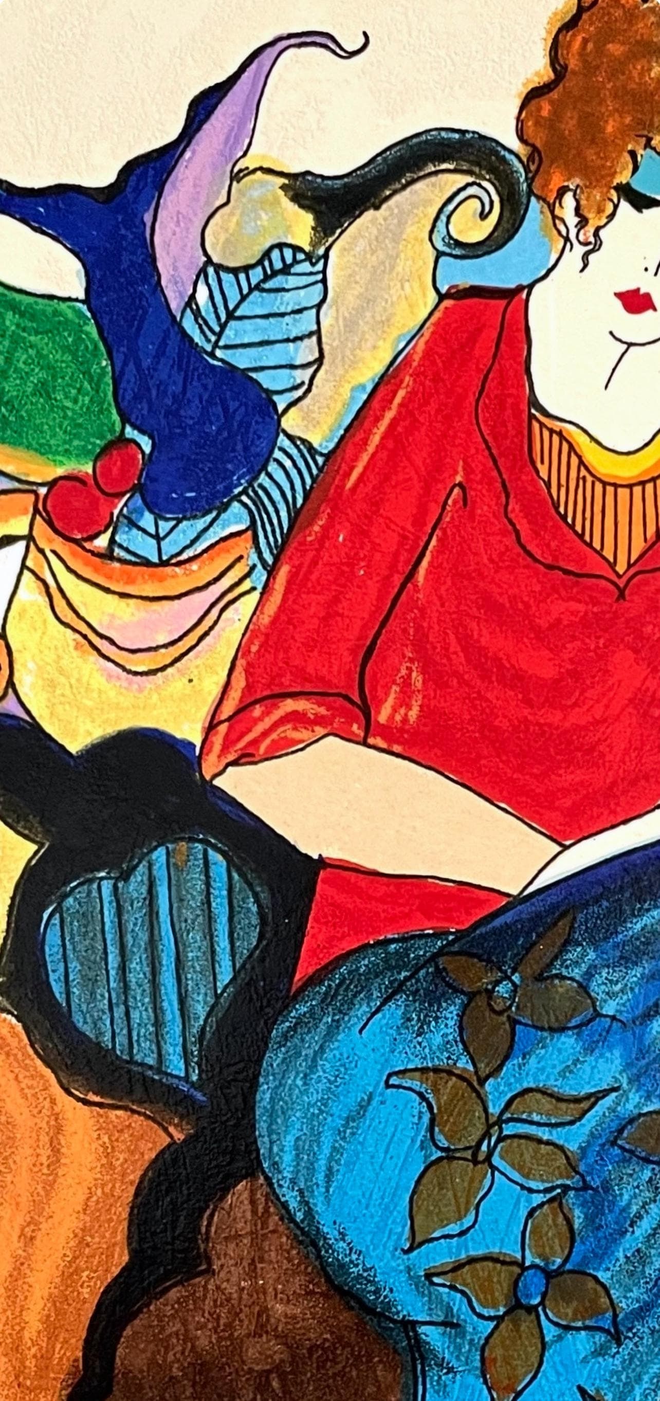 Silkscreen - Itzchak Tarkay - Waiting - Signed - 3