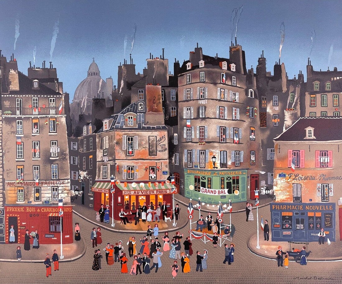 Lithograph - Michel Delacroix - Le Grand Bal: Lithograph - Michel Delacroix - Le Grand Bal This listing features Lithograph - Michel Delacroix - Le Grand Bal. Item specifics are provided below. Item Specifics: Paper size: 22 x 30 inches.