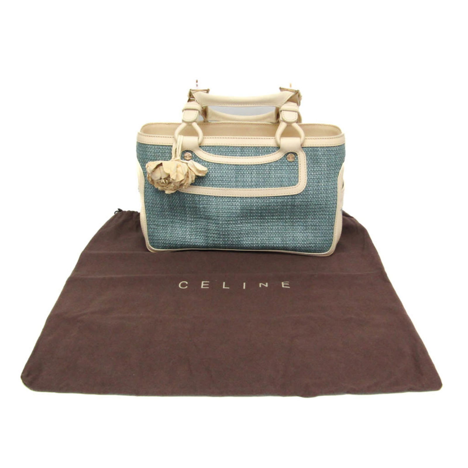 Leather - Celine Handbag Raffia - 2