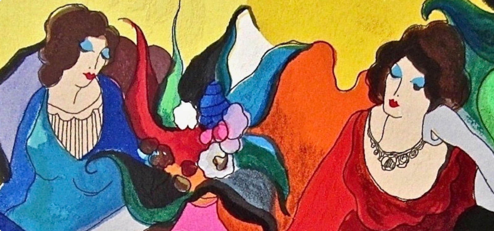 Silkscreen - Itzchak Tarkay - Tranquility - Signed - 2