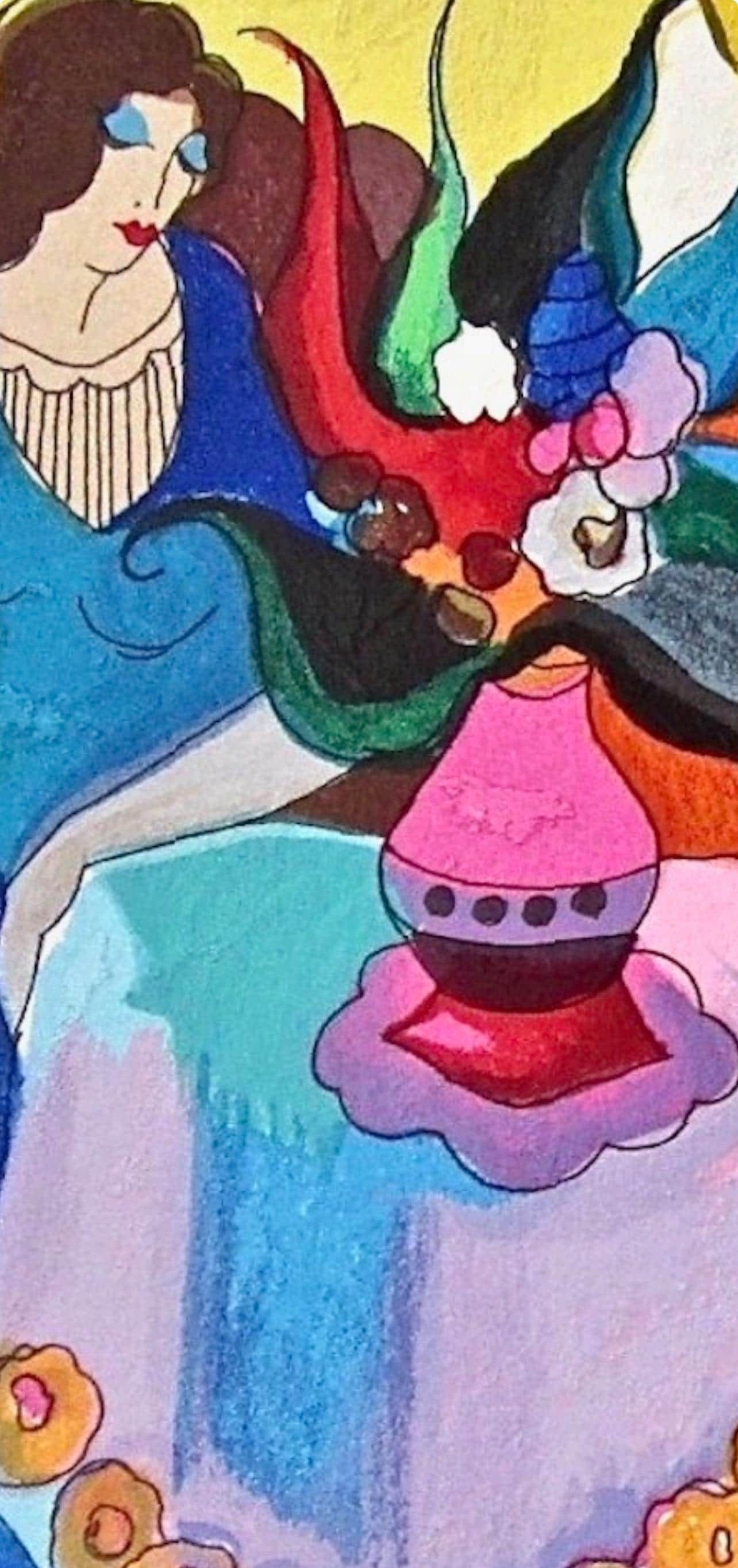 Silkscreen - Itzchak Tarkay - Tranquility - Signed - 3