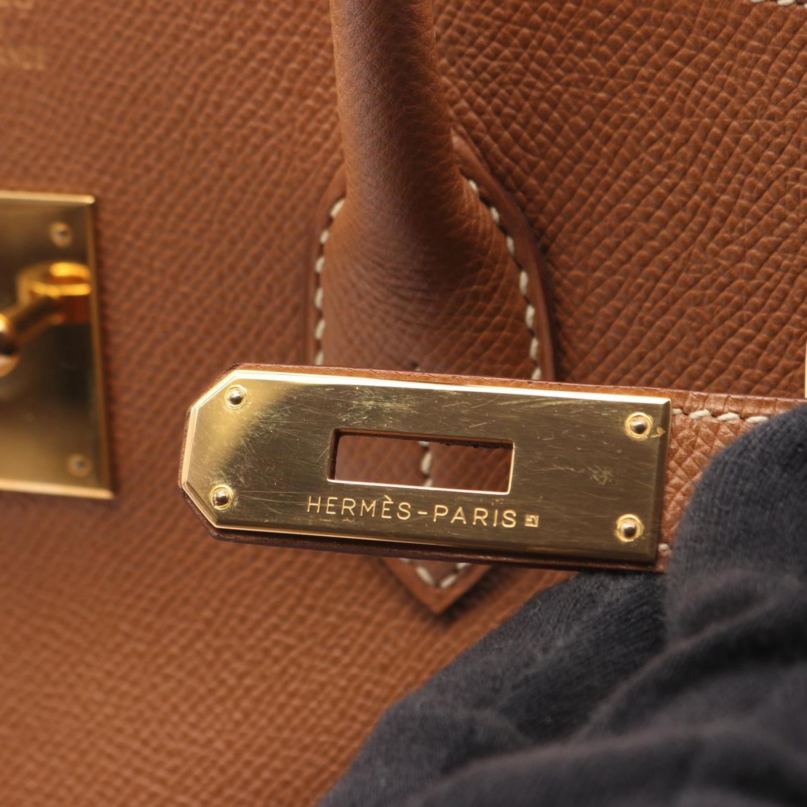 Leather Hermes Handbag - 8