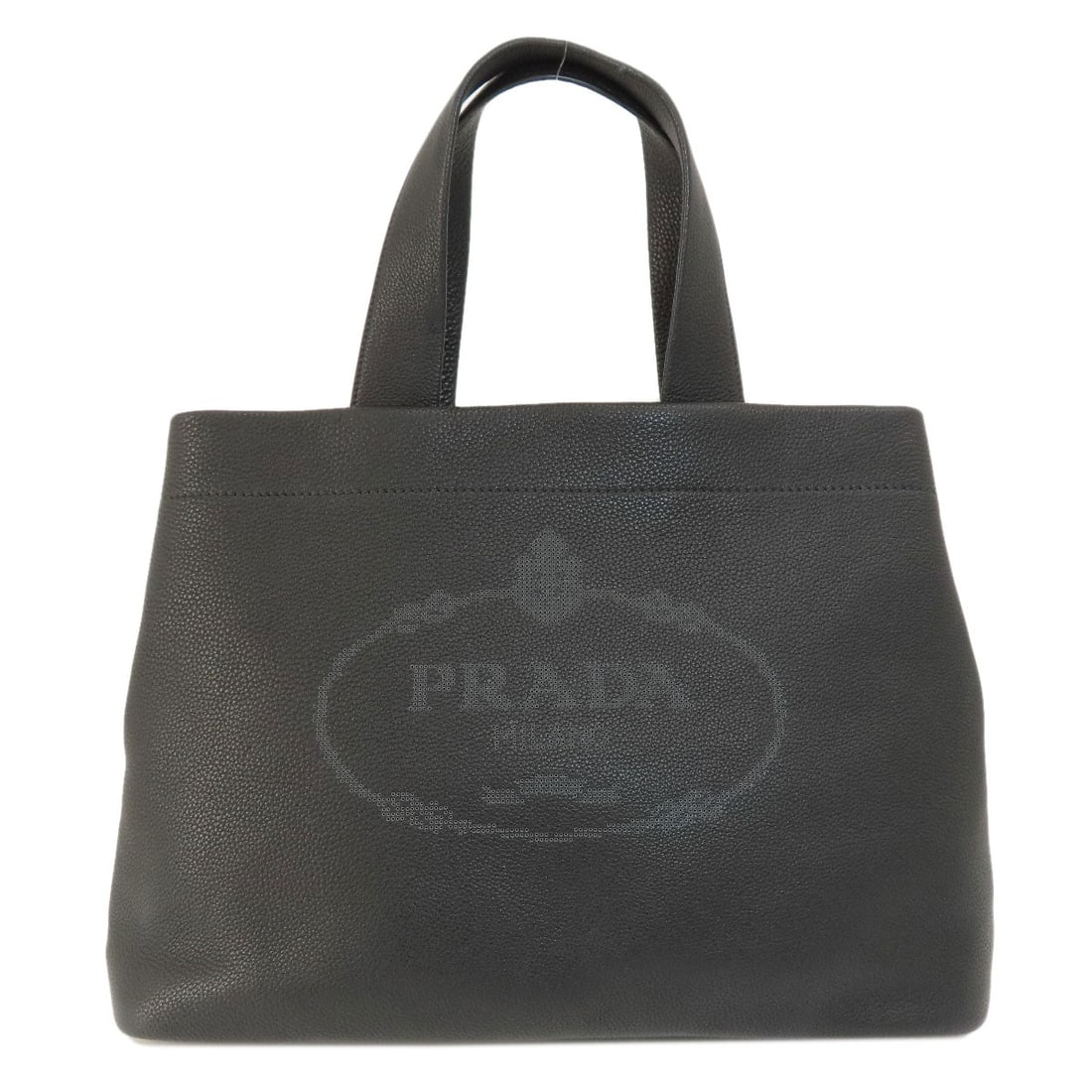 Leather PRADA logo Tote Bag: Leather PRADA logo Tote Bag This listing features Leather PRADA logo Tote Bag. Item specifics are provided below. Item Specifics: Brand: PRADA Style: Tote Bag Exterior Material: Leather Exterior Color