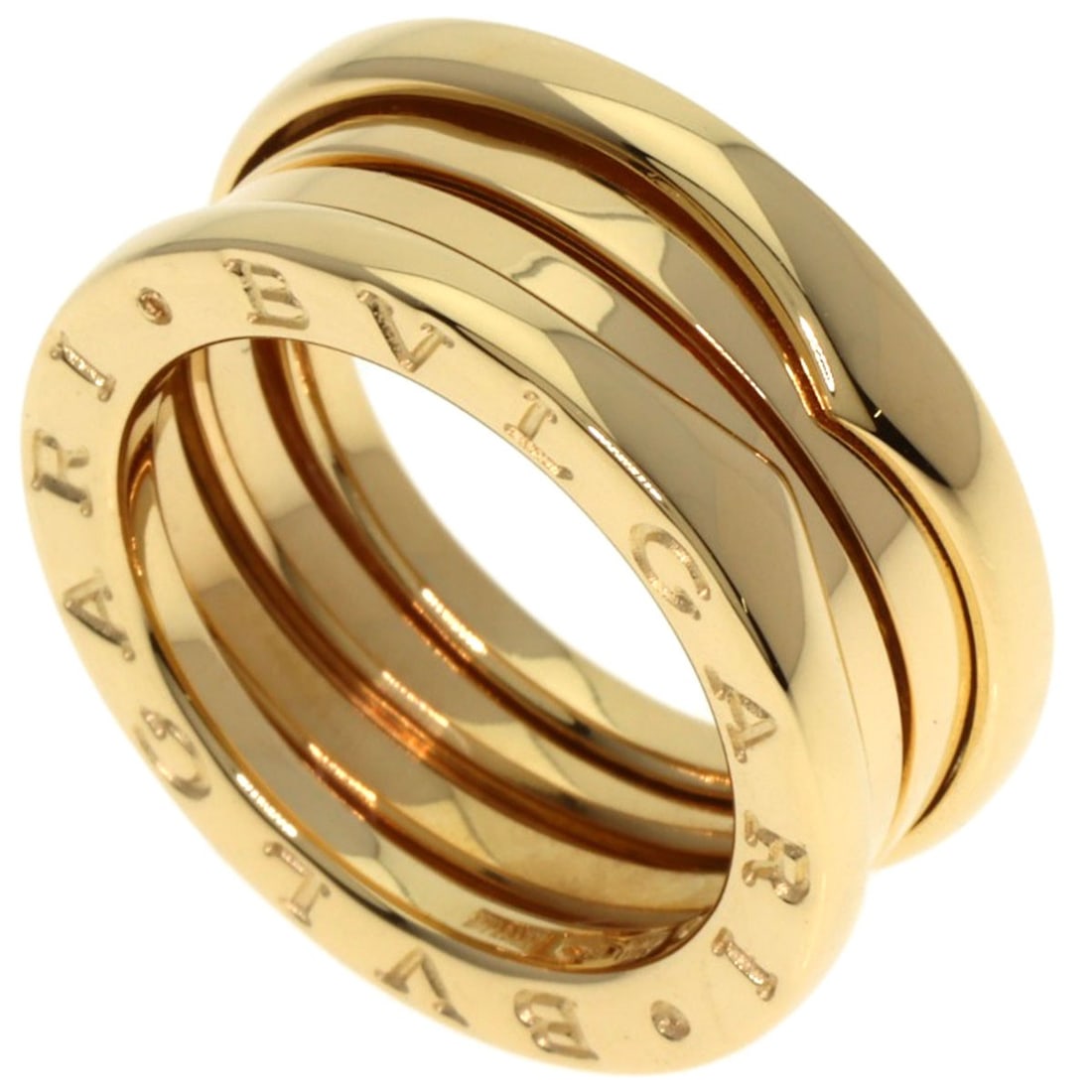Gold BVLGARI B.zero1 3 bands #50 Ring K18 Yellow (1 of 5)