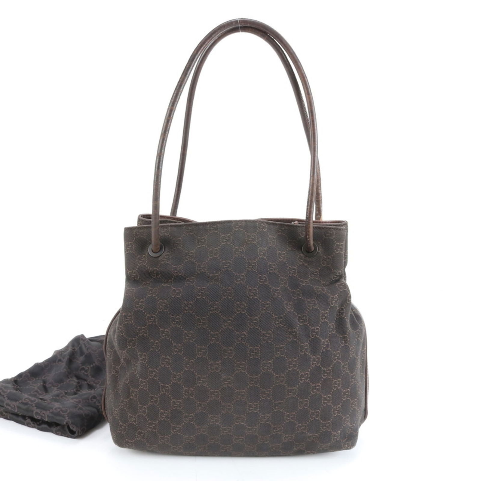 Canvas - Gucci Handbag - Shoulder Bag - Tote Bag Leather (1 of 8)