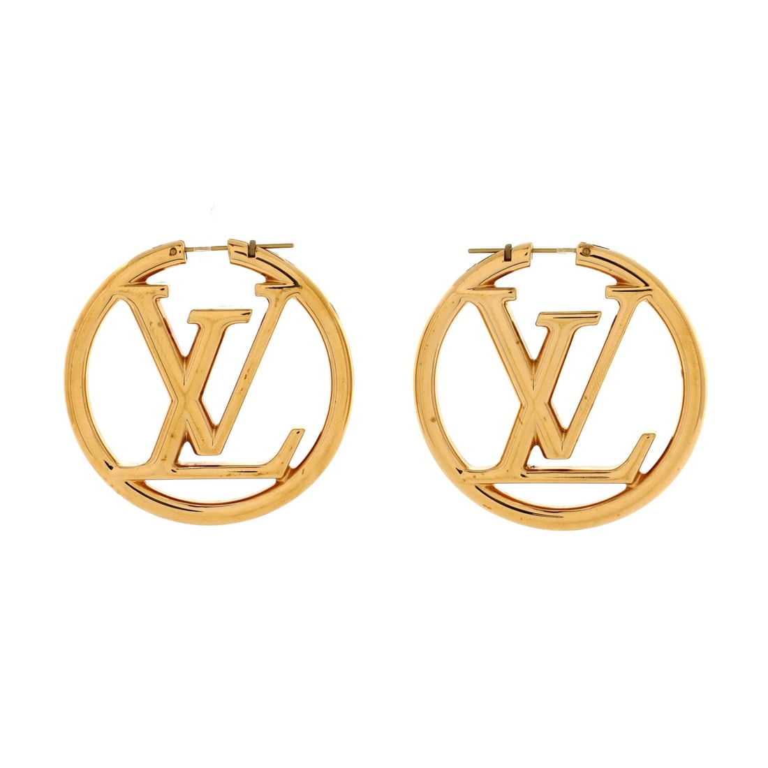 GM Louis Vuitton Louise Hoop Earrings Metal (1 of 3)
