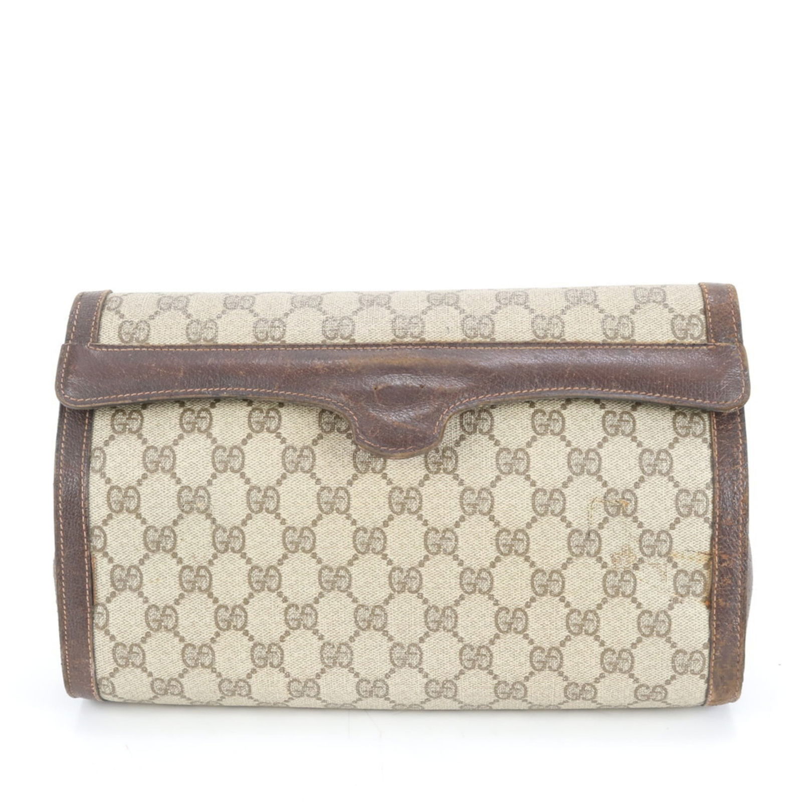 Coated Canvas - Gucci Pouch Leather: Coated Canvas - Gucci Pouch Leather This listing features Coated Canvas - Gucci Pouch Leather. Item specifics are provided below. Item Specifics: Brand: Gucci Type: Pouch Material: Leather , Coated