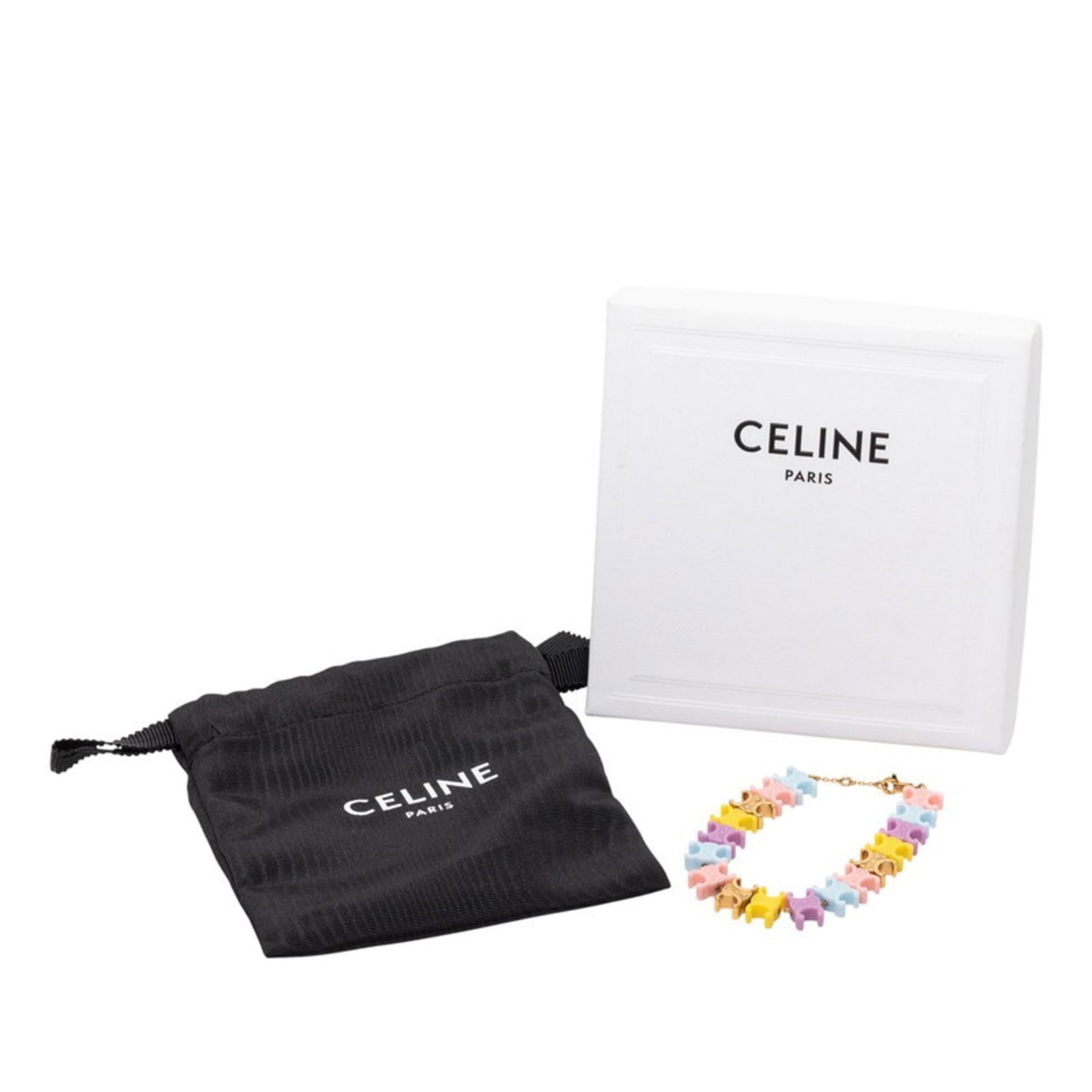 Plastic Celine Charm Bracelet - 6