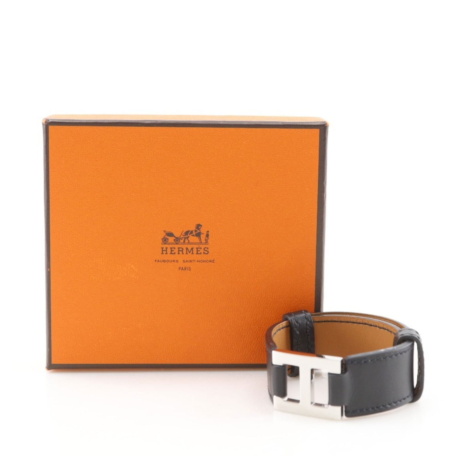 Leather Hermes Bangle Chamonix - 8