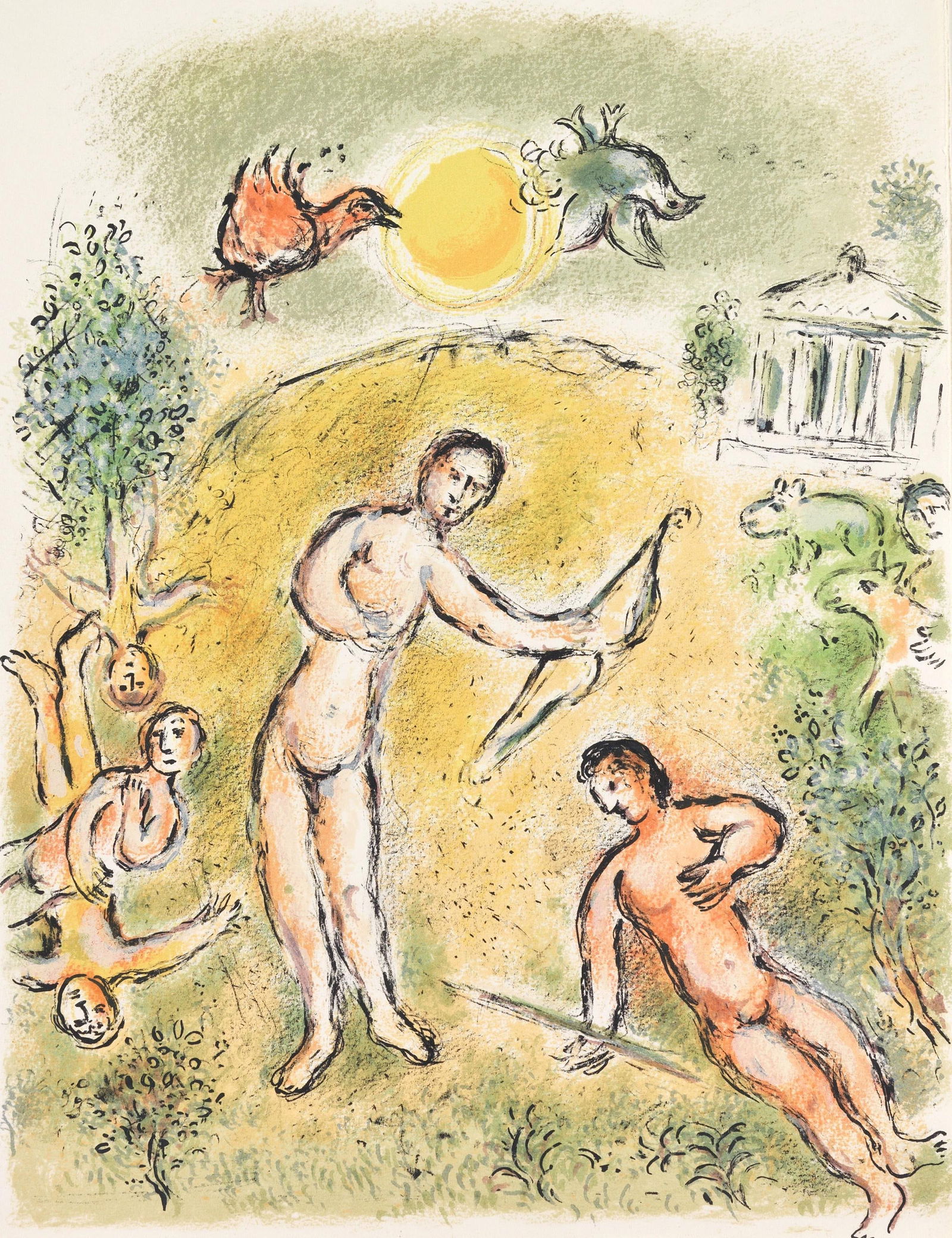 Lithograph - Marc Chagall - Das Blutbad der Freier - Homer - Die Odyssee: Lithograph - Marc Chagall - Das Blutbad der Freier - Homer - Die Odyssee This listing features Lithograph - Marc Chagall - Das Blutbad der Freier - Homer - Die Odyssee. Item specifics are provided