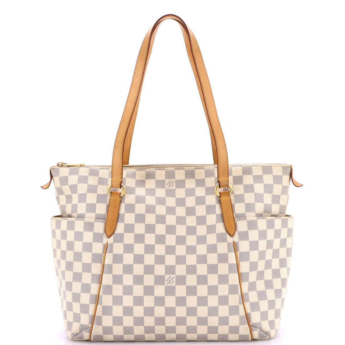 MM Louis Vuitton Totally Handbag Damier: MM Louis Vuitton Totally Handbag Damier This listing features MM Louis Vuitton Totally Handbag Damier. Item specifics are provided below. Item Specifics: Brand: Louis Vuitton Exterior Material: