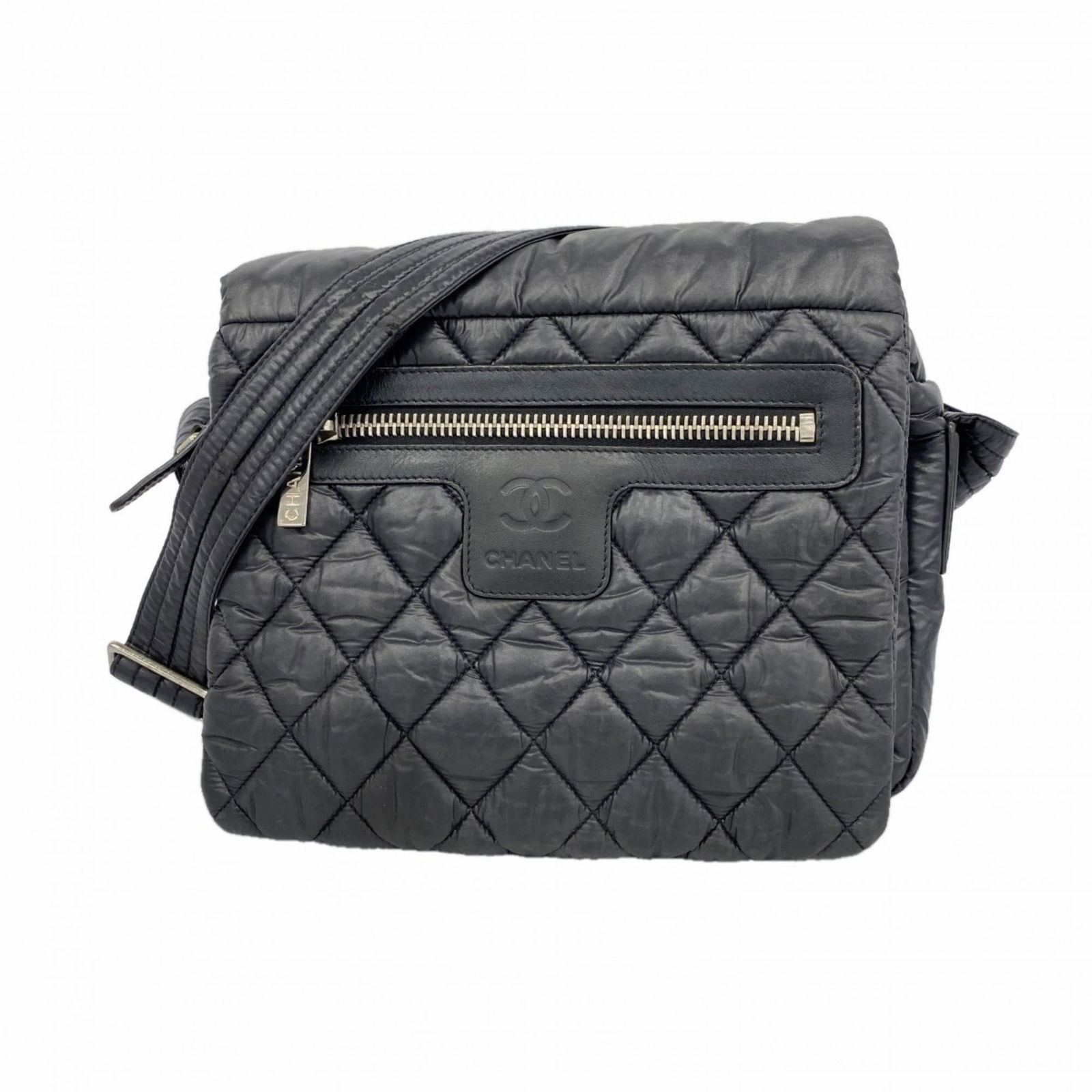 Nylon Chanel Shoulder Bag: Nylon Chanel Shoulder Bag This listing features Nylon Chanel Shoulder Bag. Item specifics are provided below. Item Specifics: Brand: Chanel Type: Shoulder Bag Material: Nylon Color: Black Hardware