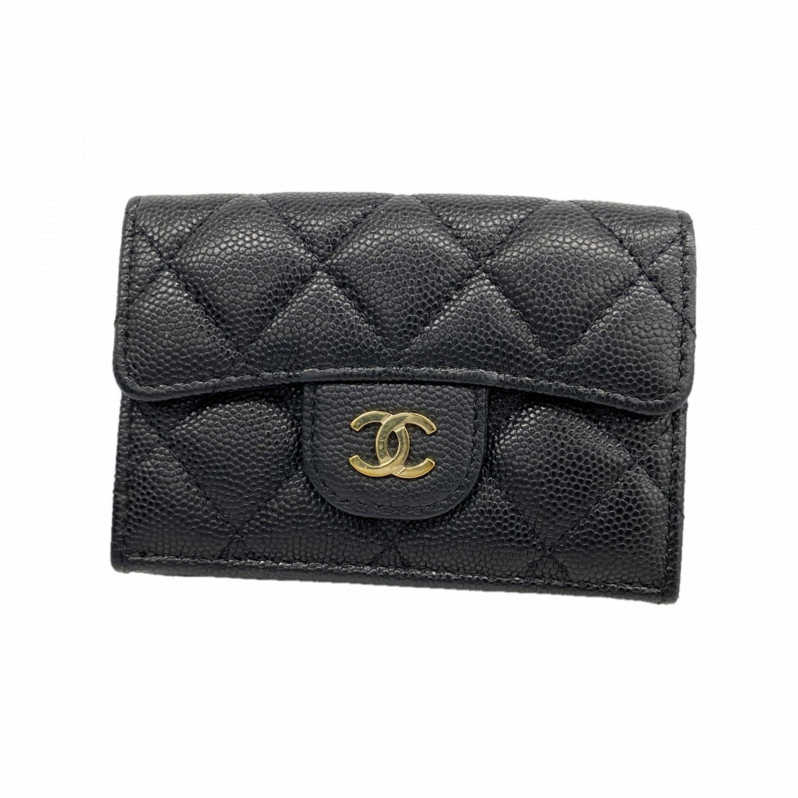 Calfskin Chanel Wallet (Tri-Fold) Grained (1 of 10)