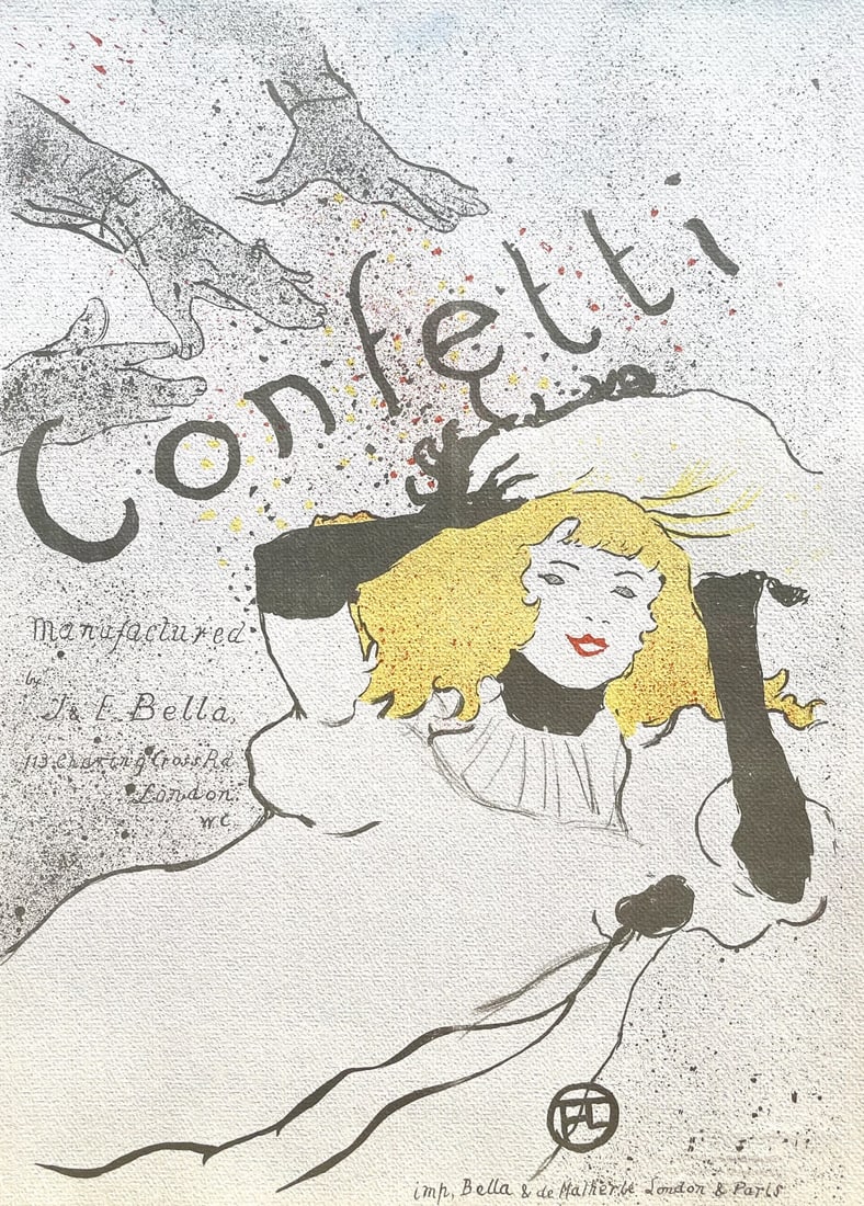 Lithograph - Henri de Toulouse-Lautrec - Confetti - TLautrec - Philadelphia Museum of Art: Lithograph - Henri de Toulouse-Lautrec - Confetti - TLautrec - Philadelphia Museum of Art This listing features Lithograph - Henri de Toulouse-Lautrec - Confetti - TLautrec - Philadelphia Museum of Ar