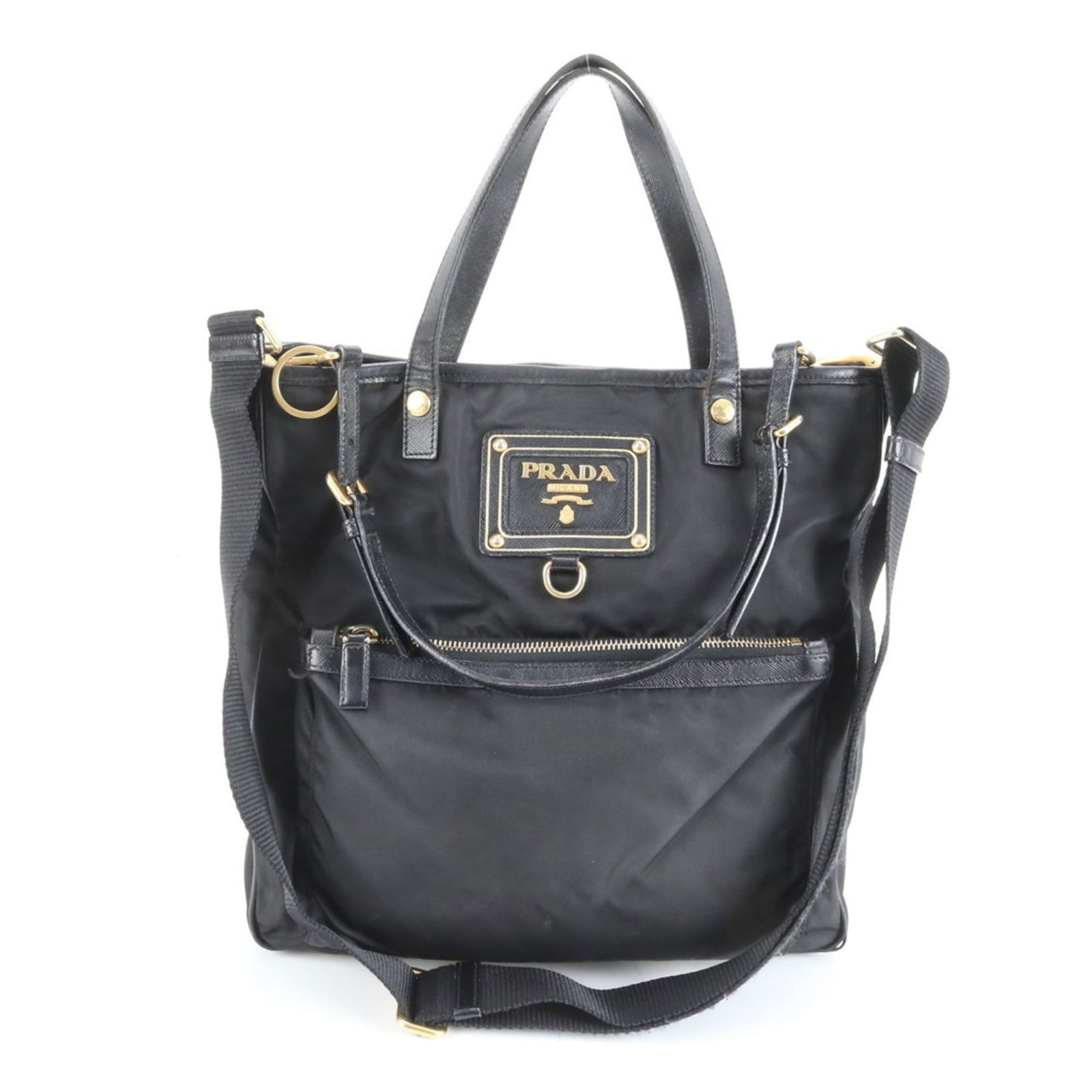 Leather - Prada Handbag - Shoulder Bag - Tote Bag Nylon (1 of 13)