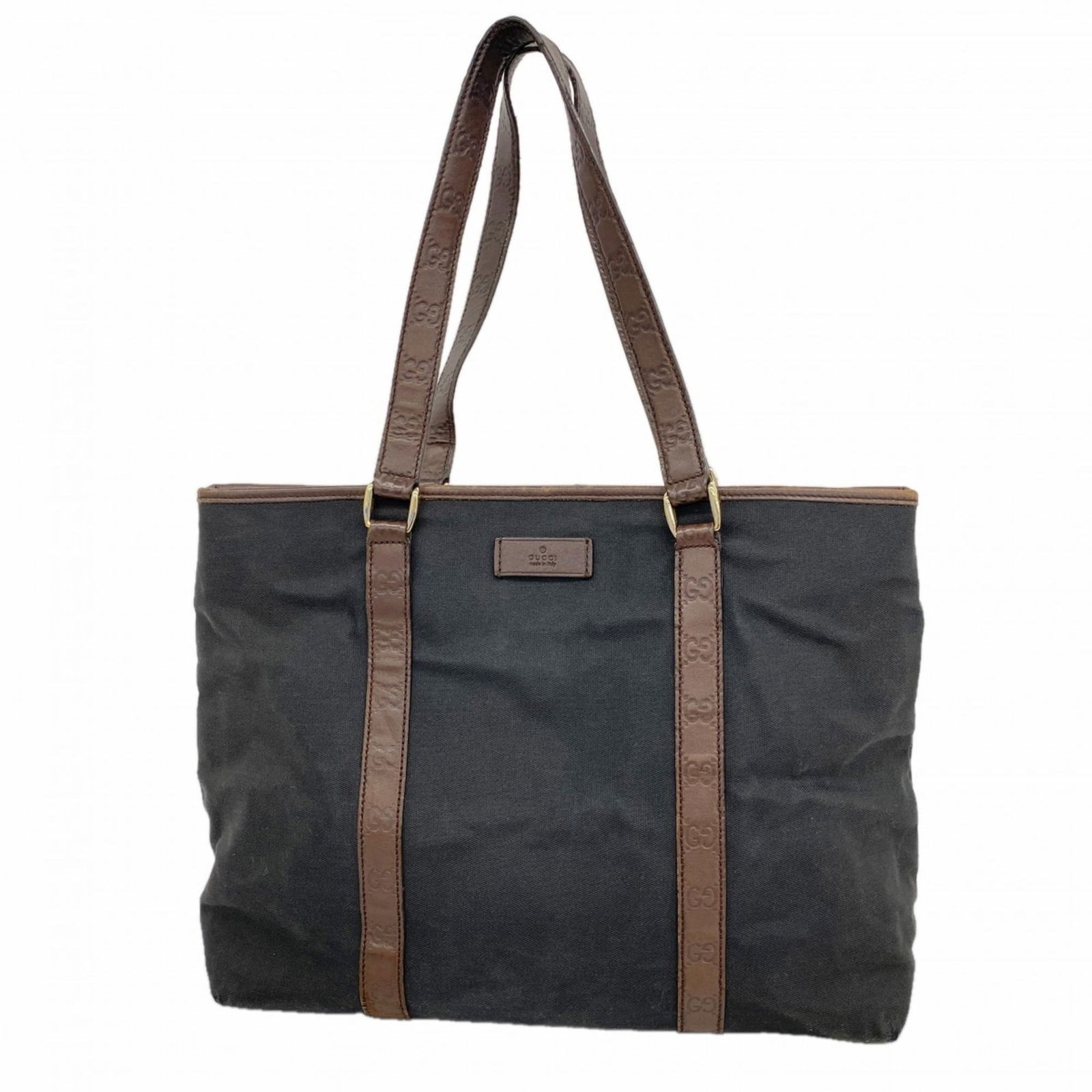 Leather - Gucci Handbag Canvas: Leather - Gucci Handbag Canvas This listing features Leather - Gucci Handbag Canvas. Item specifics are provided below. Item Specifics: Brand: Gucci Type: Handbag Material: Canvas , Leather Color: