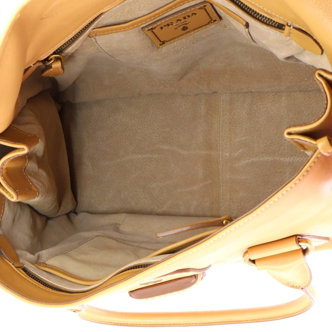 Large Prada Pushlock Flap Tote Leather - 5