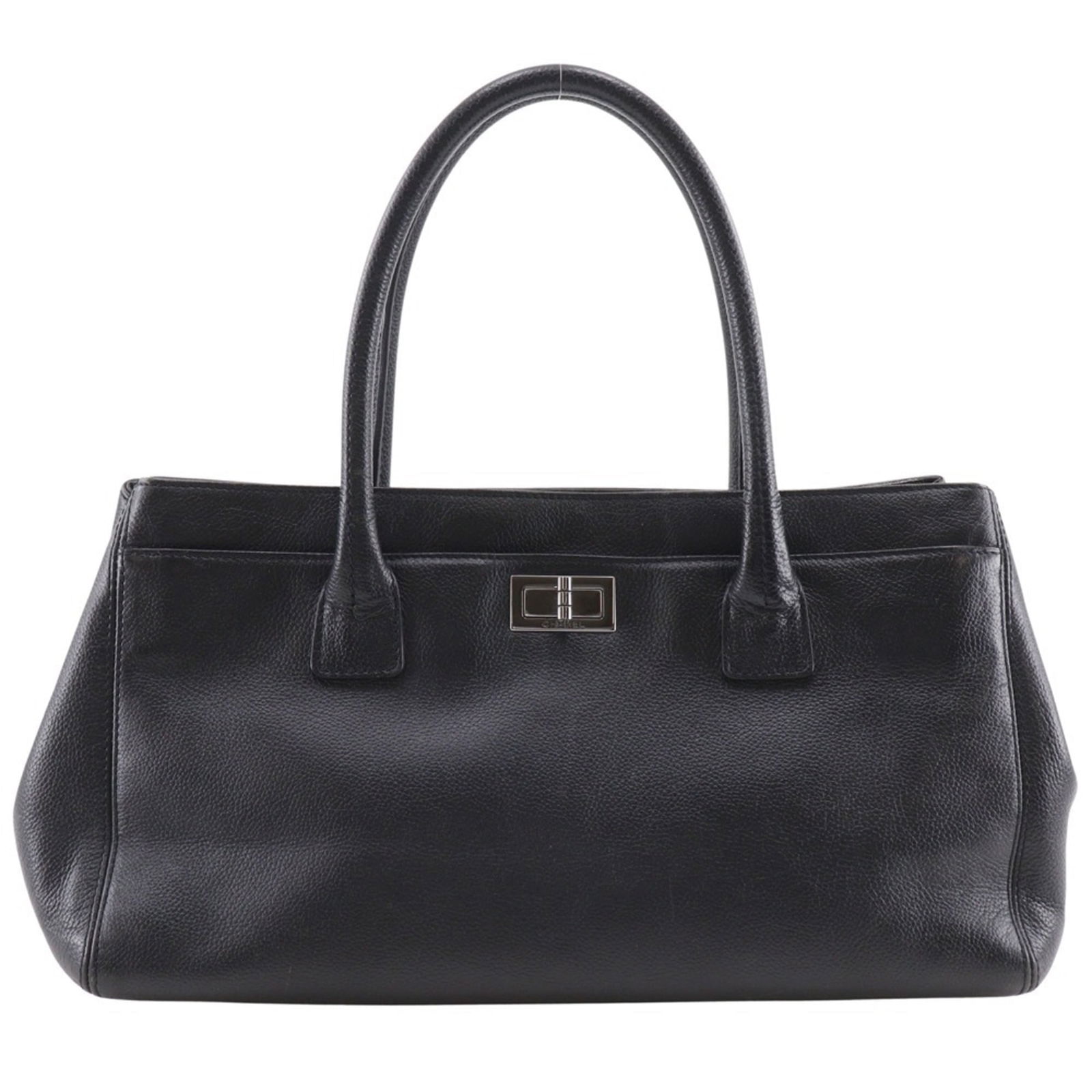 Calfskin Chanel Tote Bag Grained (1 of 19)