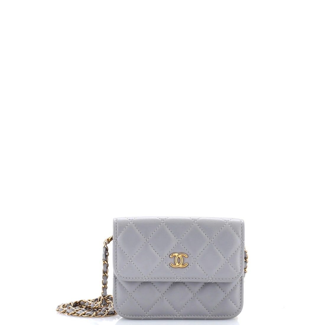 Mini Chanel Pearl Crush Flap Clutch with Chain Quilted Lambskin: Mini Chanel Pearl Crush Flap Clutch with Chain Quilted Lambskin This listing features Mini Chanel Pearl Crush Flap Clutch with Chain Quilted Lambskin. Item specifics are provided below. Item Specifics