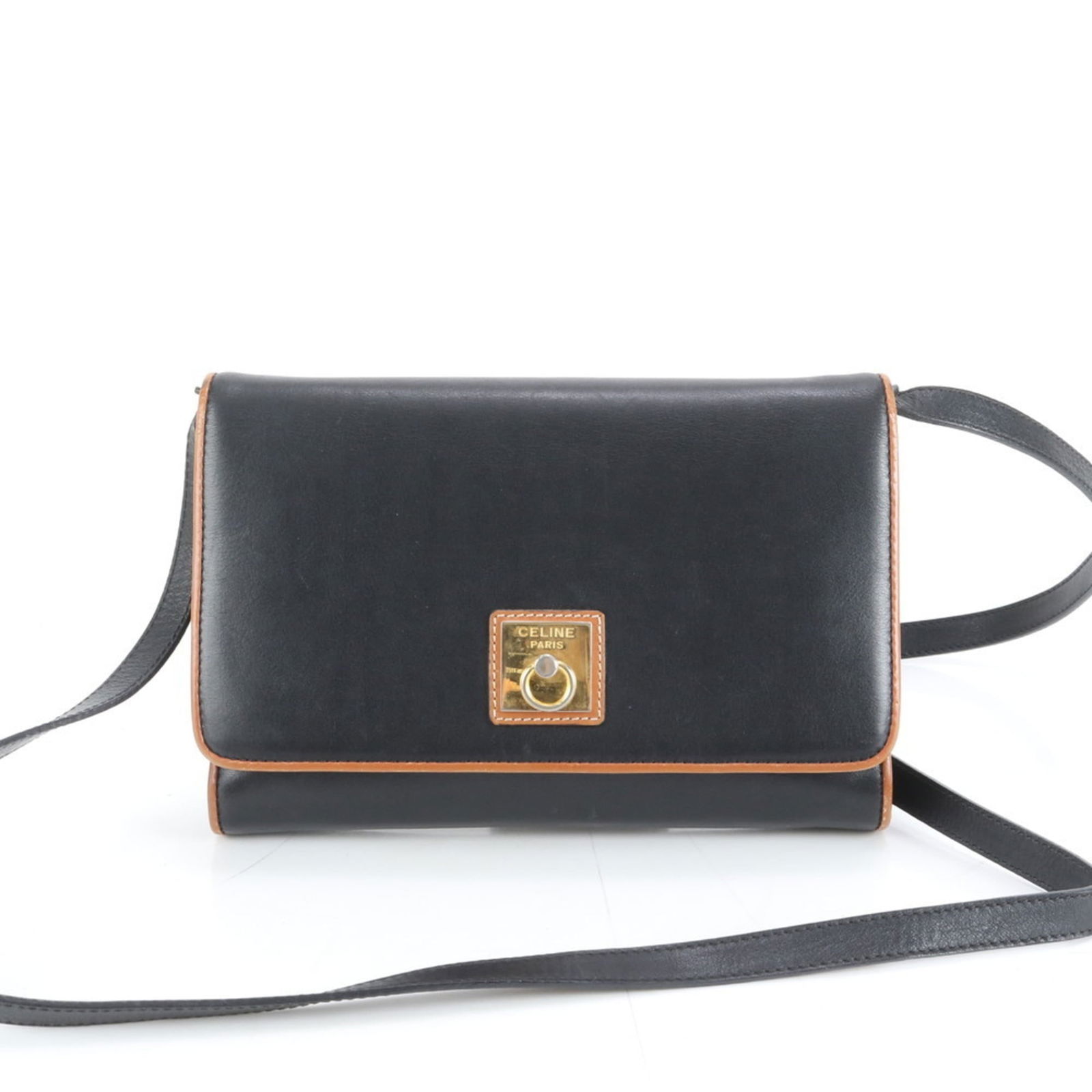 Leather Celine Shoulder Bag (1 of 8)