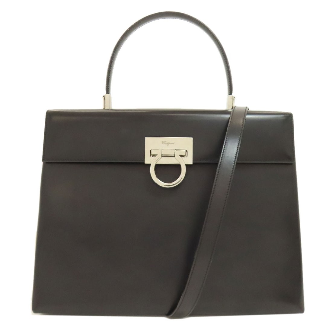Leather Salvatore Ferragamo GanciniHardware 2WAY Handbag: Leather Salvatore Ferragamo GanciniHardware 2WAY Handbag This listing features Leather Salvatore Ferragamo GanciniHardware 2WAY Handbag. Item specifics are provided below. Item Specifics: Brand: