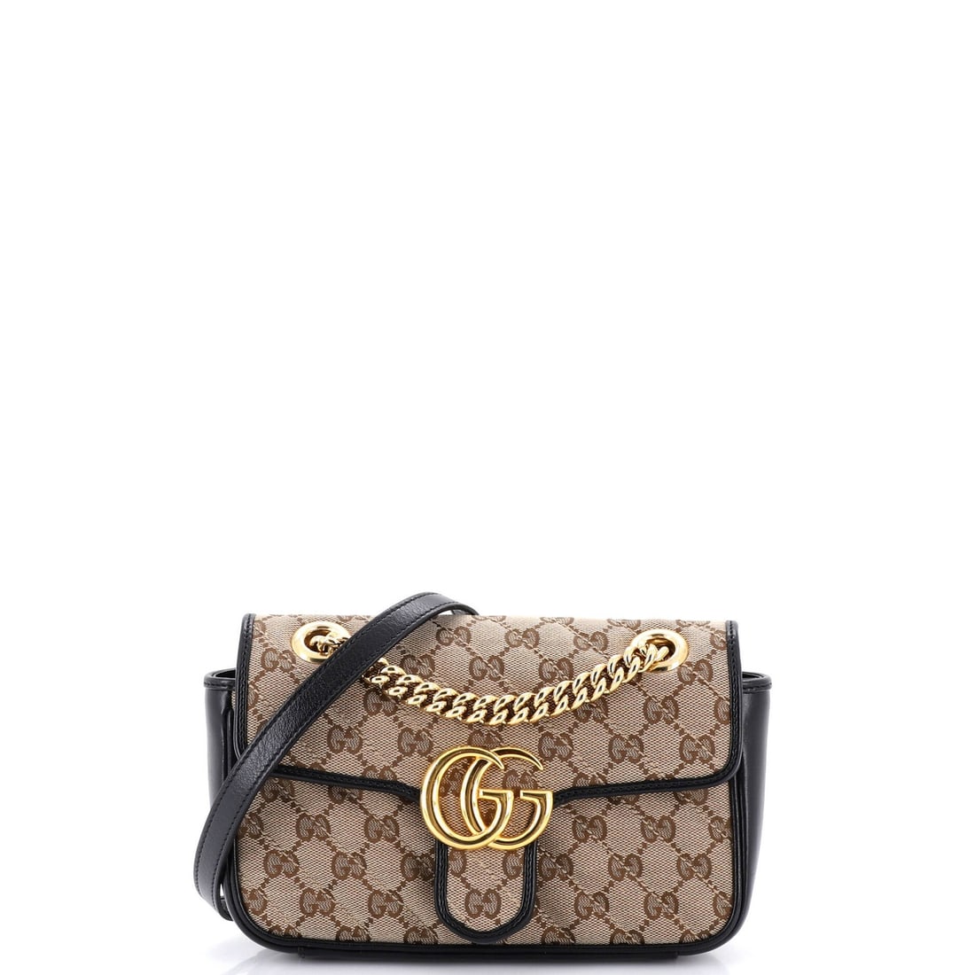 Mini Gucci GG Marmont Flap Bag Diagonal Quilted GG Canvas with Leather: Mini Gucci GG Marmont Flap Bag Diagonal Quilted GG Canvas with Leather This listing features Mini Gucci GG Marmont Flap Bag Diagonal Quilted GG Canvas with Leather. Item specifics are provided below.