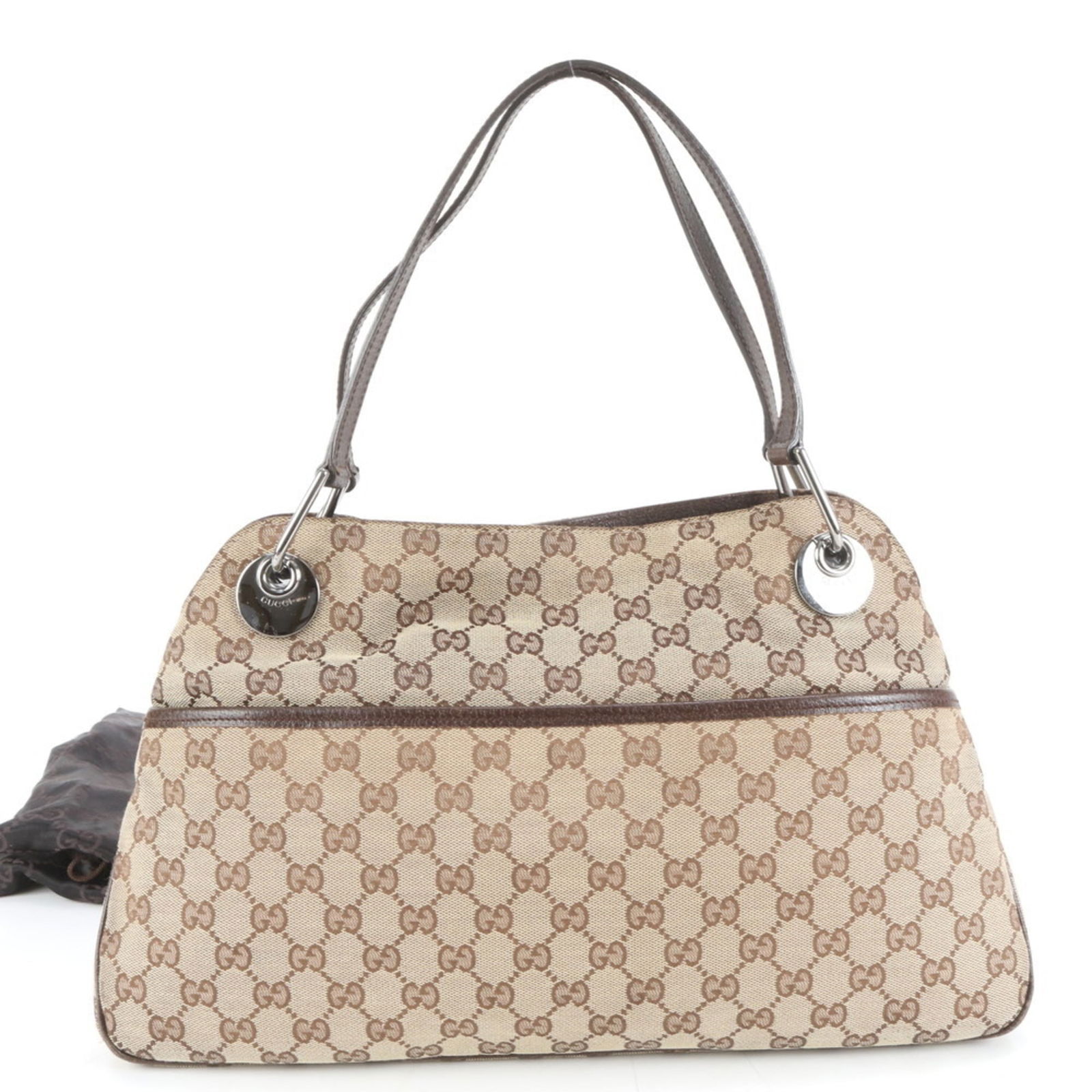 Canvas - Gucci Handbag - Shoulder Bag - Tote Bag Leather (1 of 9)