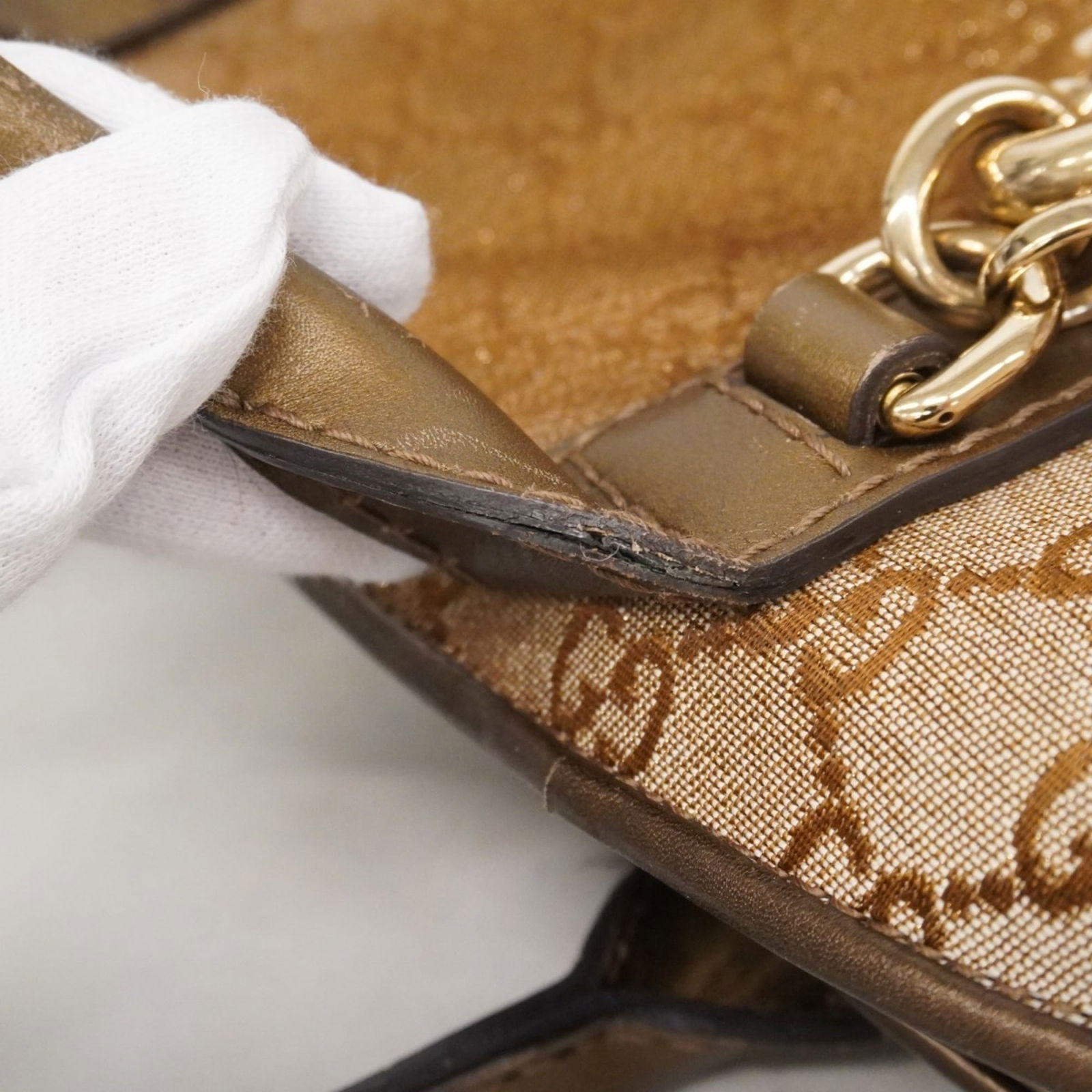 Canvas Gucci Handbag - 7