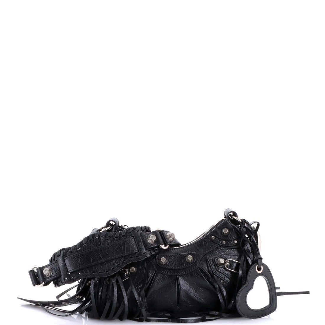 XS Balenciaga Le Cagole Giant Studs Fringe Shoulder Bag Leather: XS Balenciaga Le Cagole Giant Studs Fringe Shoulder Bag Leather This listing features XS Balenciaga Le Cagole Giant Studs Fringe Shoulder Bag Leather. Item specifics are provided below. Item Specifics