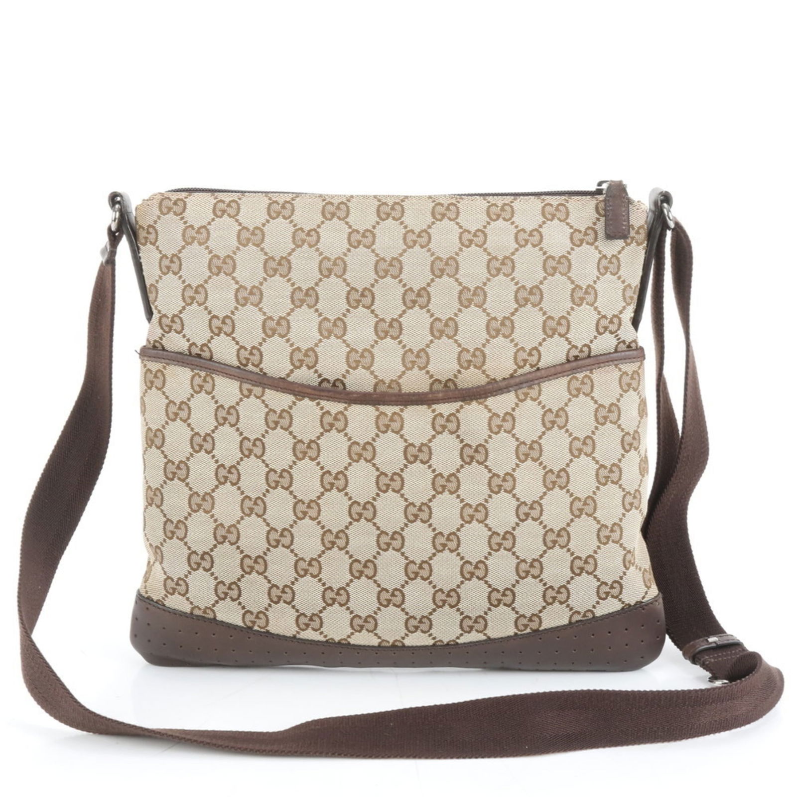 Canvas - Gucci Shoulder Bag Leather (1 of 9)