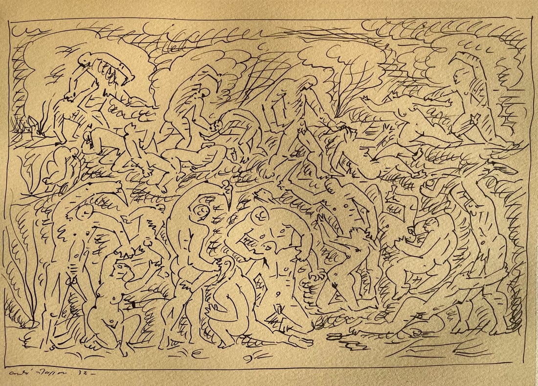 Lithograph - Andr Masson - Massacre - Masson Dessins (1 of 9)