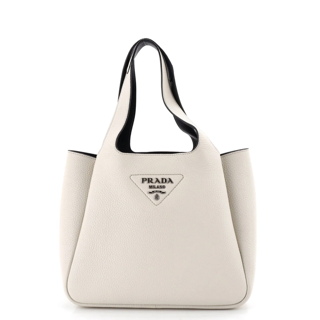 Small Prada Flou Dynamique Open Tote Vitello Daino (1 of 6)