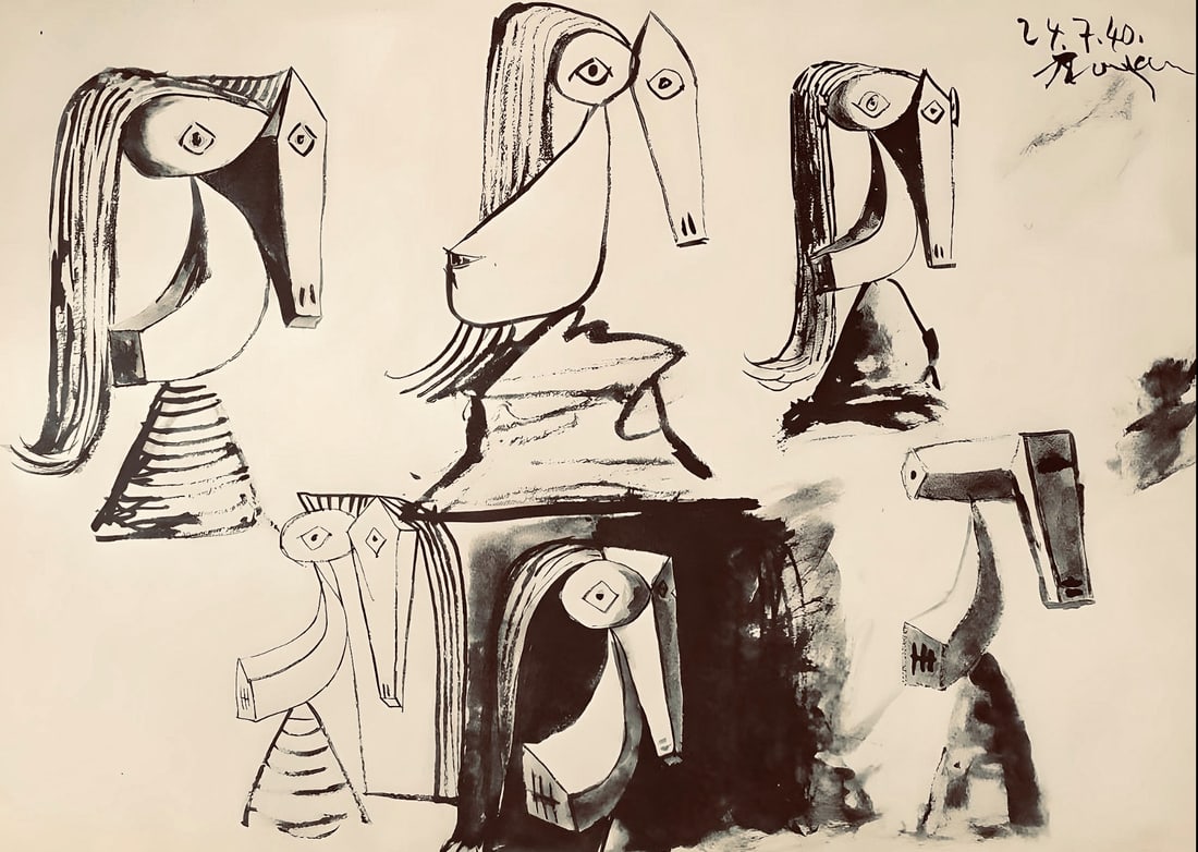 Lithograph - Pablo Picasso - Composition - Carnet de dessins de Picasso - Cahiers dArt: Lithograph - Pablo Picasso - Composition - Carnet de dessins de Picasso - Cahiers dArt This listing features Lithograph - Pablo Picasso - Composition - Carnet de dessins de Picasso - Cahiers dArt.