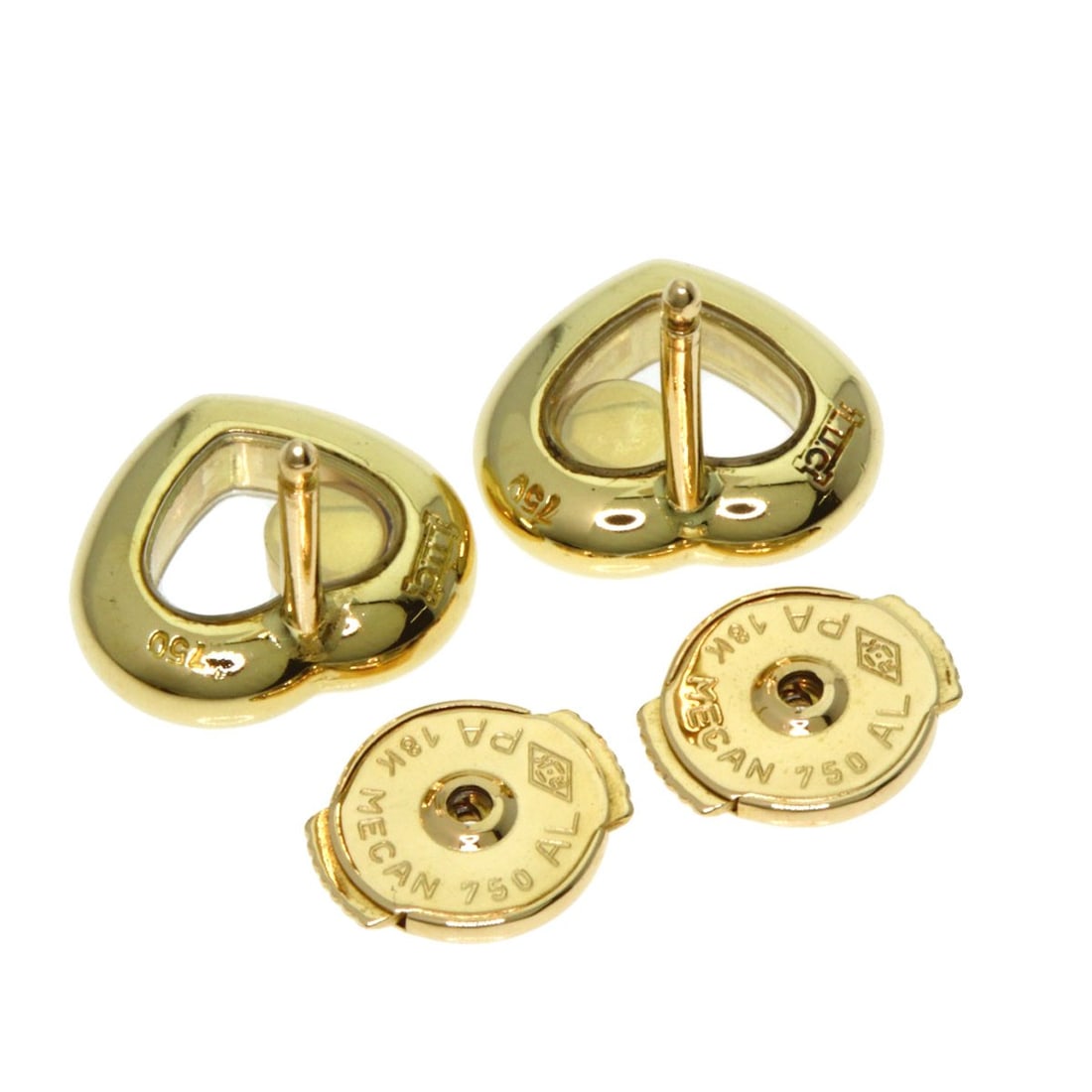 Gold Chopard Happy Diamond earring K18 Yellow - 3