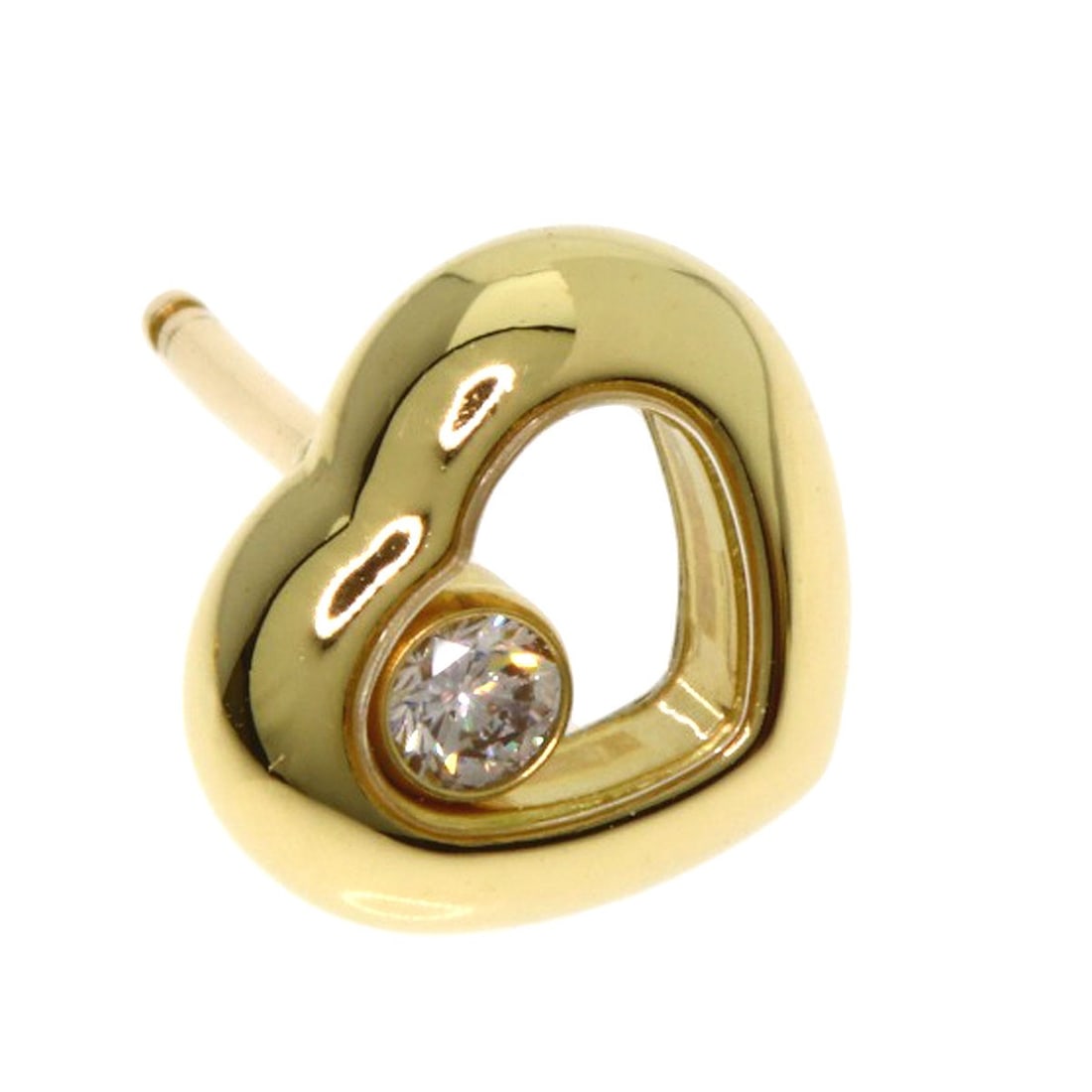 Gold Chopard Happy Diamond earring K18 Yellow - 5