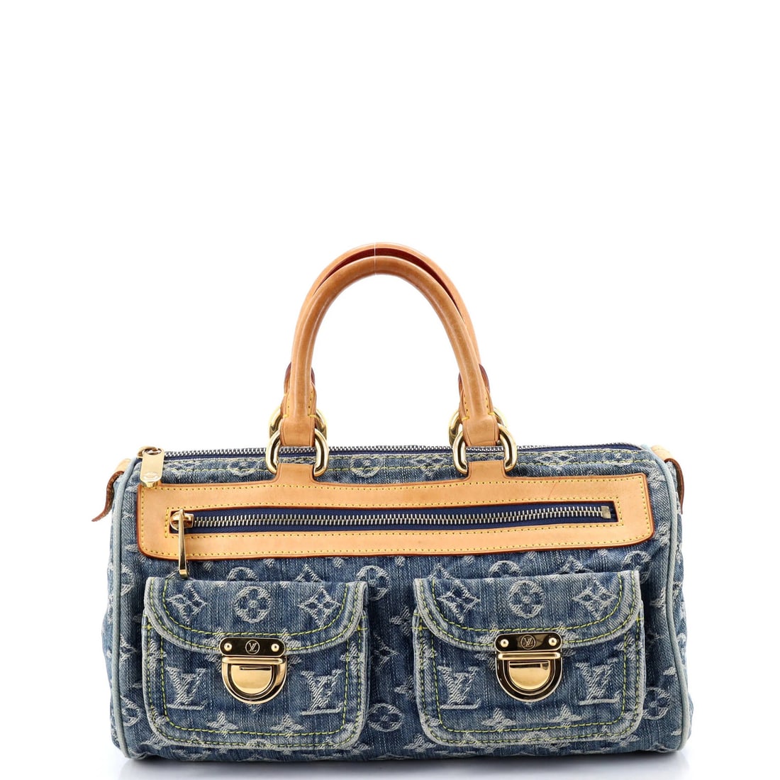 Denim Louis Vuitton Neo Speedy Bag: Denim Louis Vuitton Neo Speedy Bag This listing features Denim Louis Vuitton Neo Speedy Bag. Item specifics are provided below. Item Specifics: Brand: Louis Vuitton Exterior Material: Denim Style: