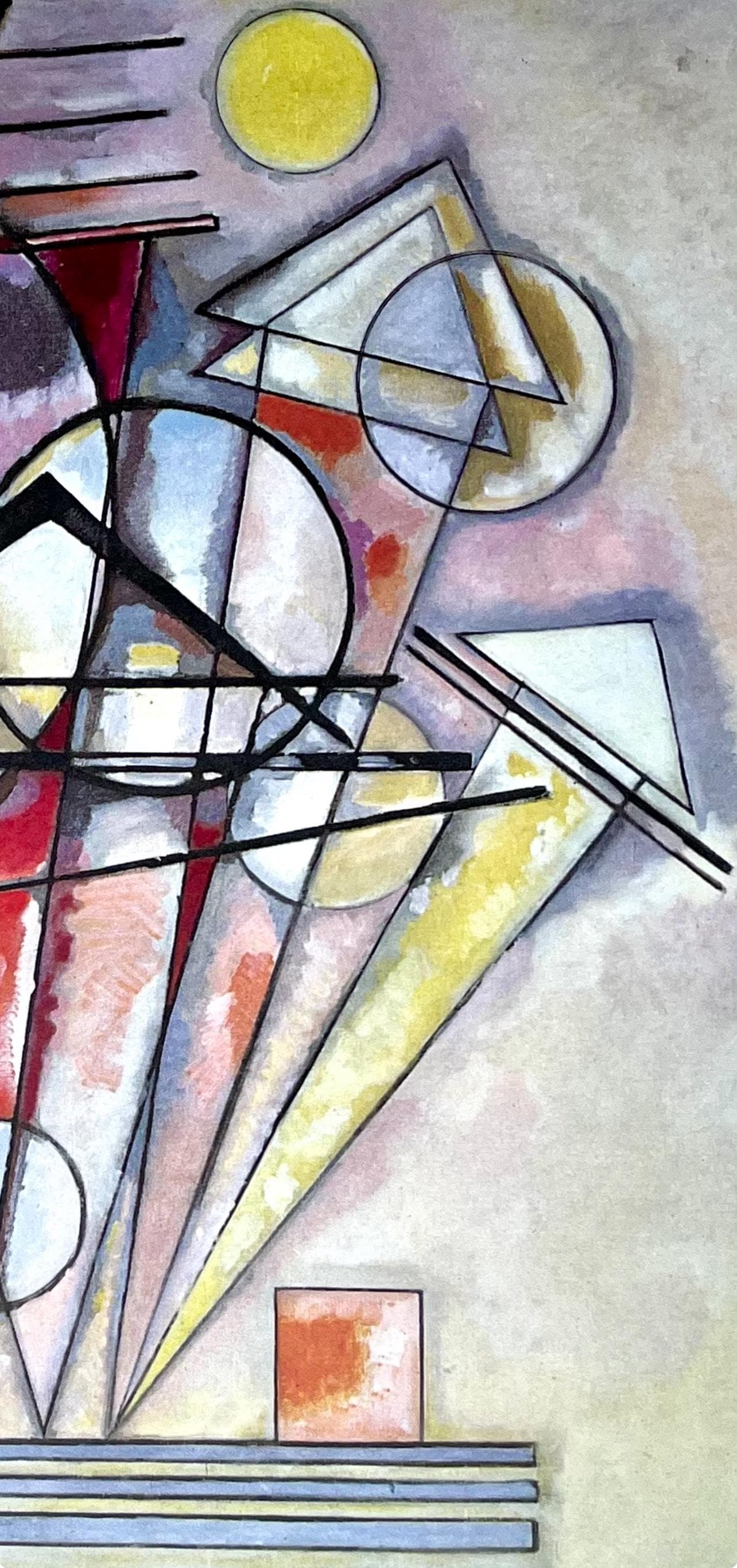 Lithograph - Wassily Kandinsky - Composition - Derrire le miroir - 3