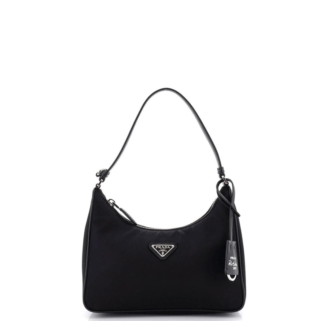 Mini Prada Re-Edition 2005 Hobo Tessuto with Saffiano Leather: Mini Prada Re-Edition 2005 Hobo Tessuto with Saffiano Leather This listing features Mini Prada Re-Edition 2005 Hobo Tessuto with Saffiano Leather. Item specifics are provided below. Item Specifics: Br