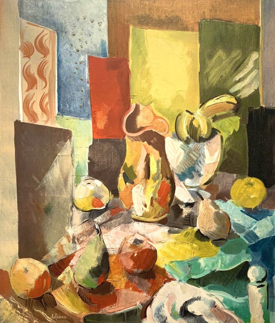 Lithograph - Charles Dufresne - Nature Morte a la Nappe de Couleur - Dufresne - Collection Pierre: Lithograph - Charles Dufresne - Nature Morte a la Nappe de Couleur - Dufresne - Collection Pierre Lvy This listing features Lithograph - Charles Dufresne - Nature Morte a la Nappe de Couleur -