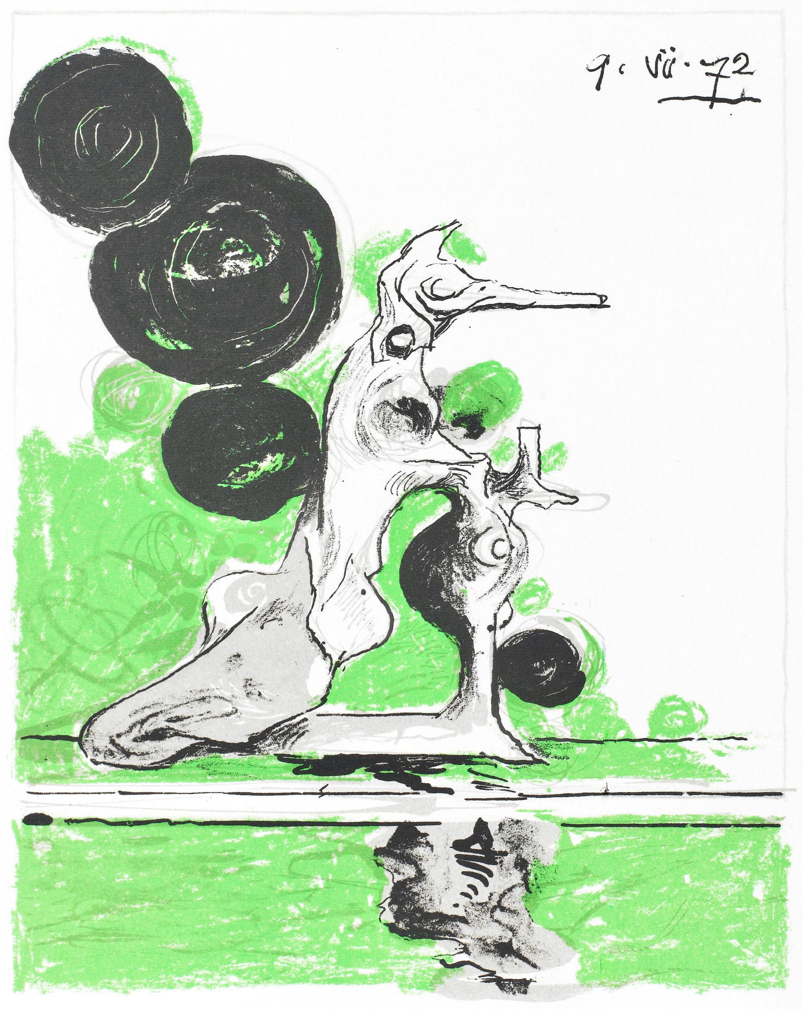 Lithograph - Graham Sutherland - Hybrid - Souvenirs et Portraits d'Artistes (1 of 9)