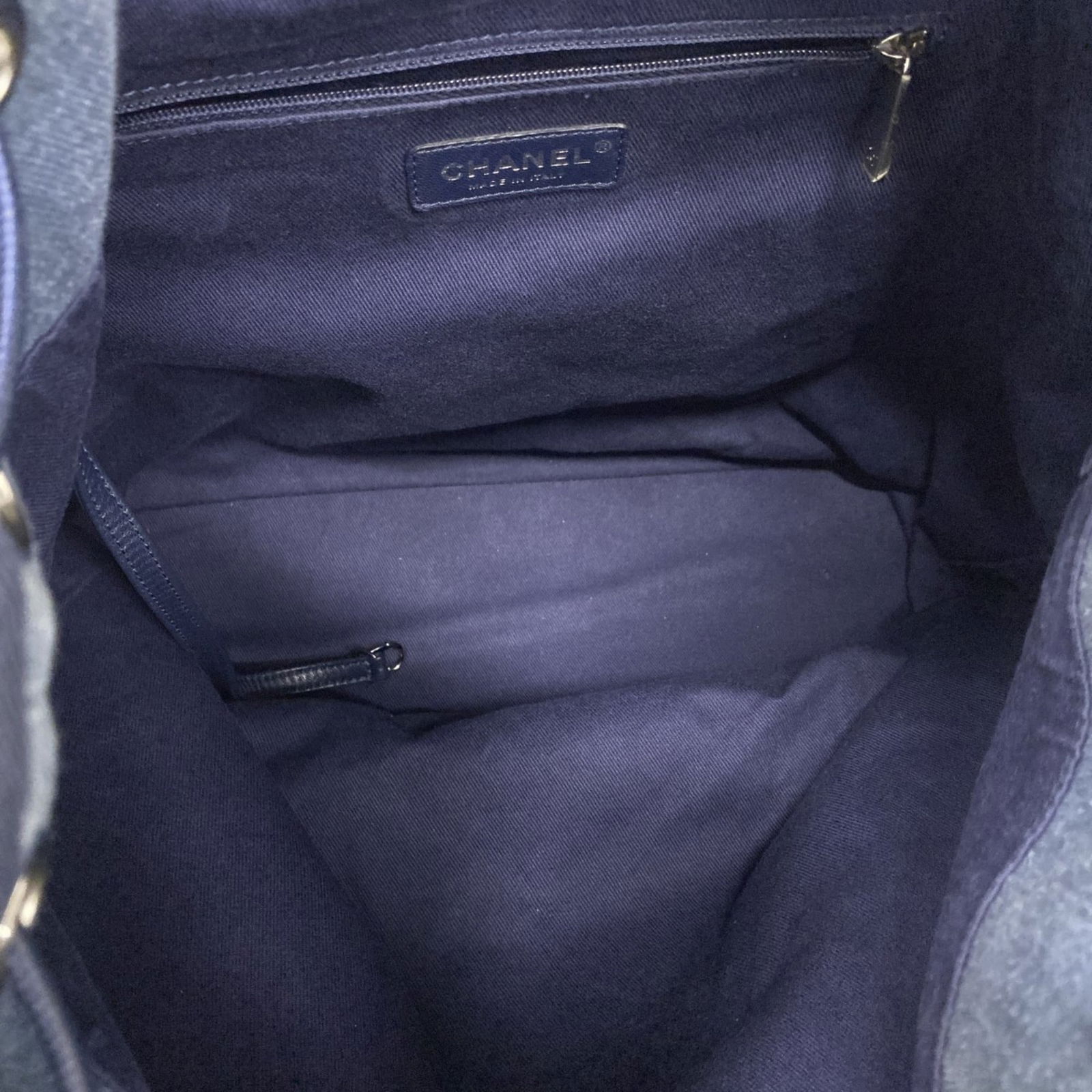 Denim Chanel Backpack - 4