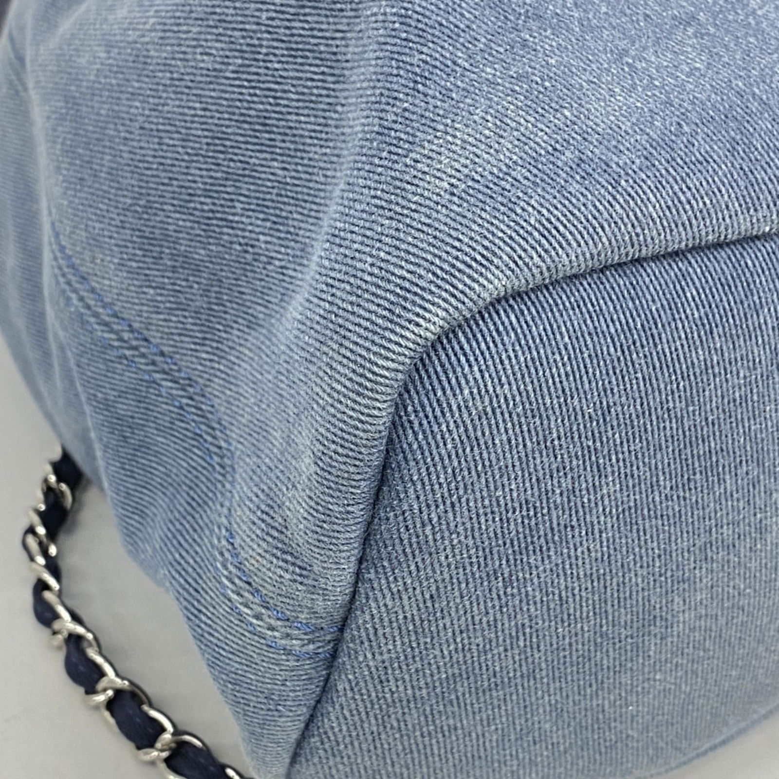 Denim Chanel Backpack - 7