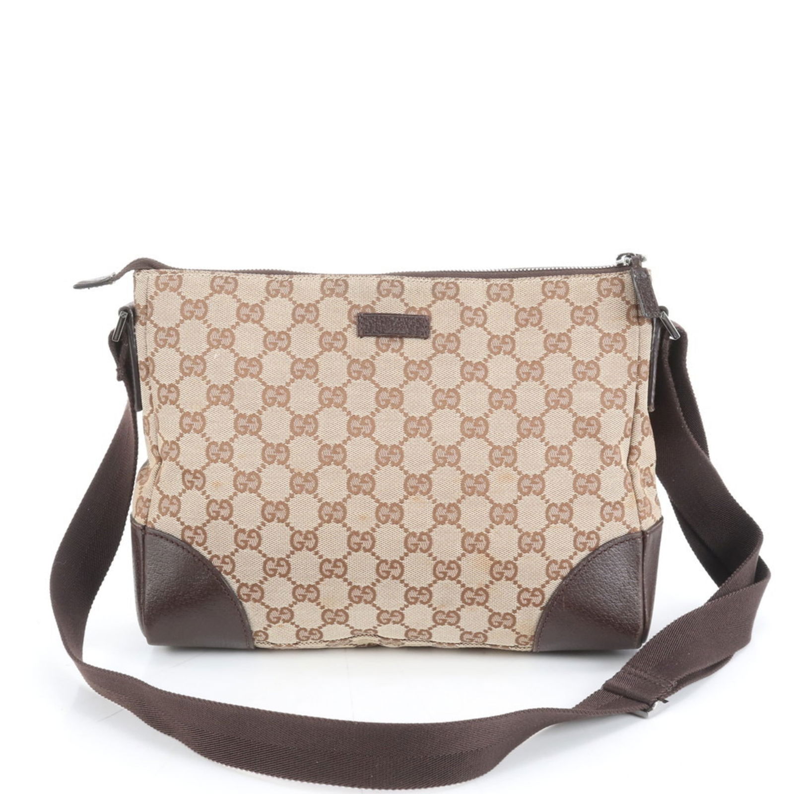 Leather - Gucci Shoulder Bag Gg Canvas (1 of 9)