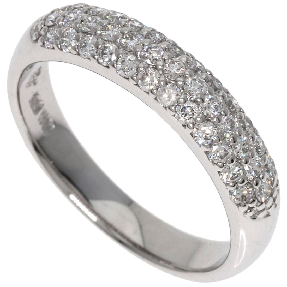 Gold Ponte Vecchio Diamond Ring K18 White (1 of 8)